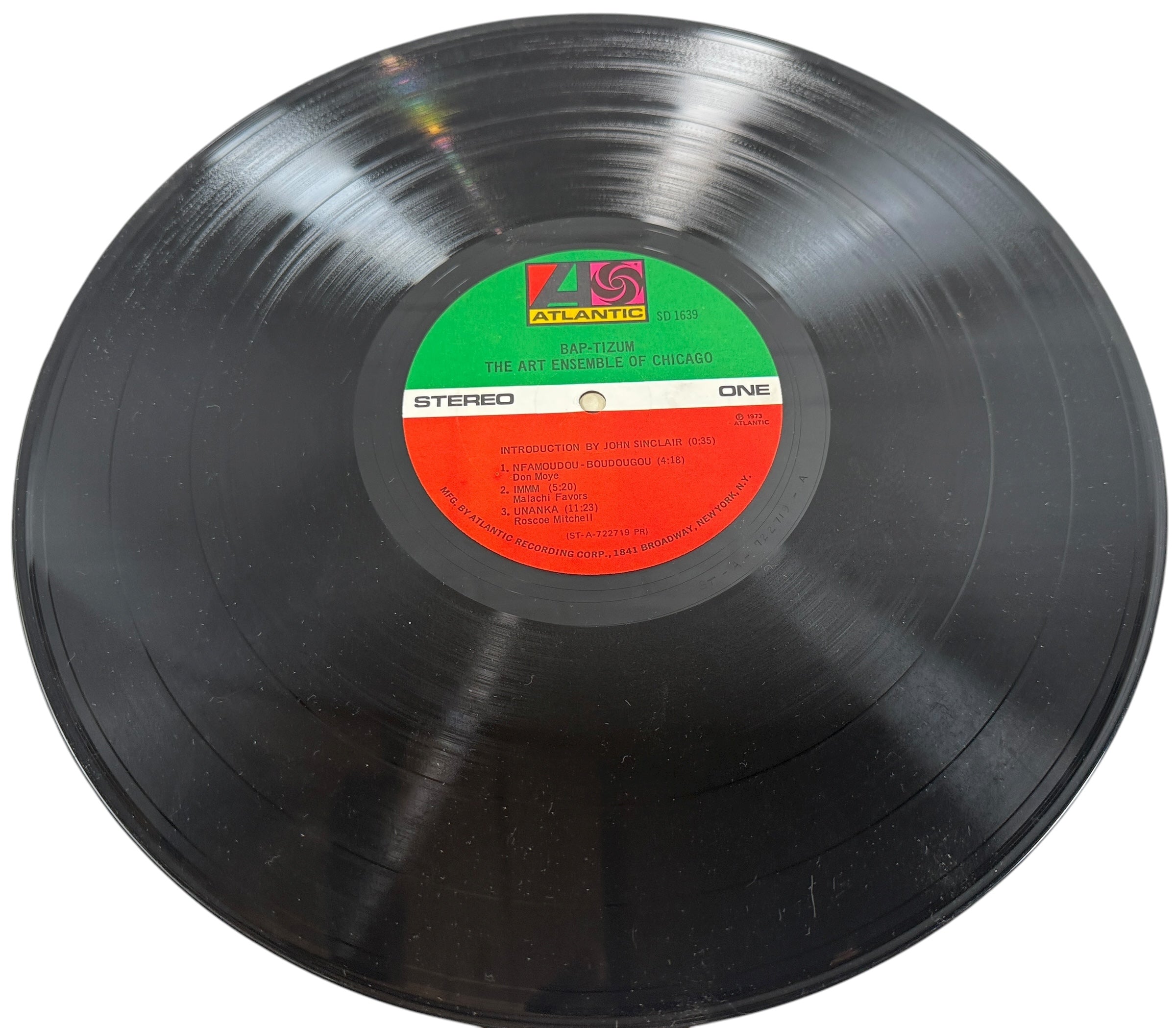 1973 Art Ensemble of Chicago – Bap-Tizum Live LP, SD-1639 (Atlantic), VG+/VG+