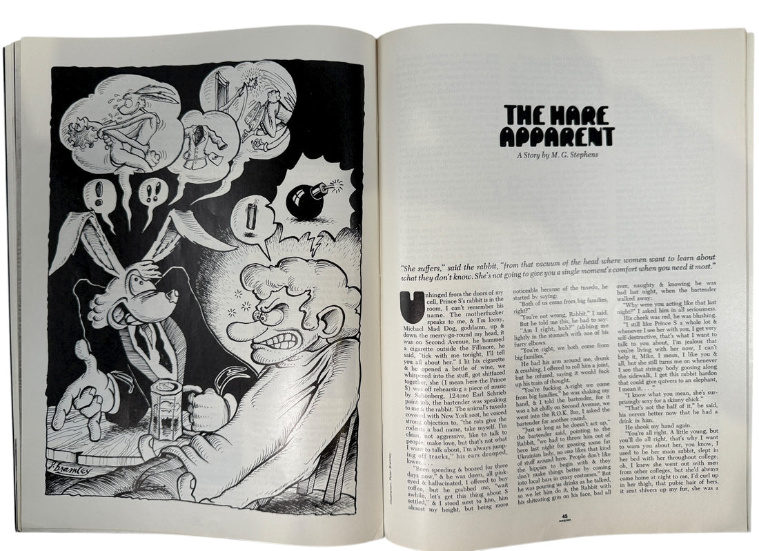 Evergreen Review No. 87, Feb 1971 – Lane Pederson cover with works by Amiri Baraka, Mike Royko &amp; others. Classic avant-garde literary magazine.