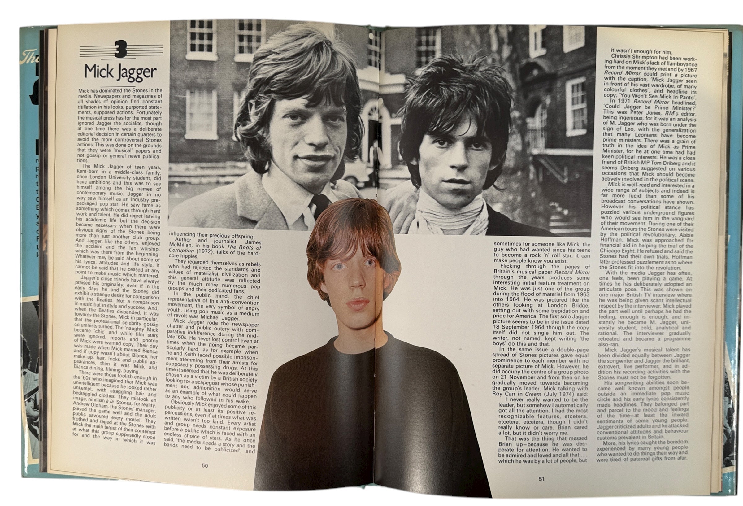 Vintage 1976 Rolling Stones photo book by Tony Jasper. 100+ color &amp; b/w images of Mick Jagger &amp; band. UK Octopus edition in great shape.
