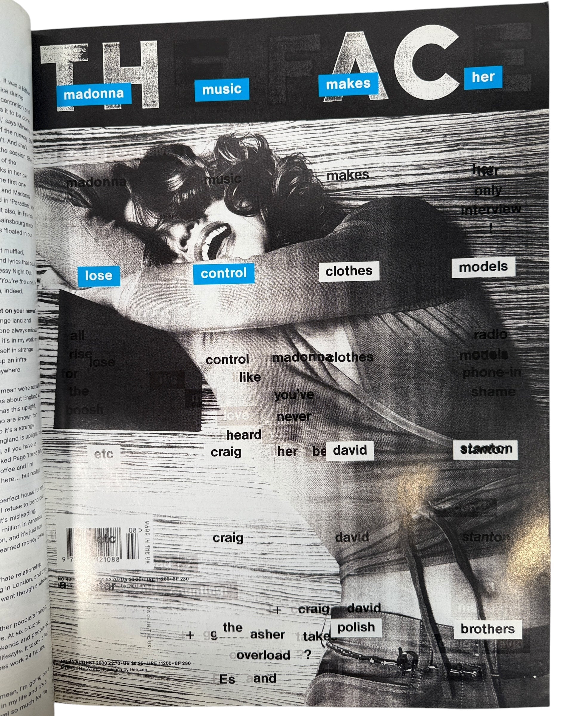 The Face Magazine Volume 3 #43 UK August 2000 Madonna