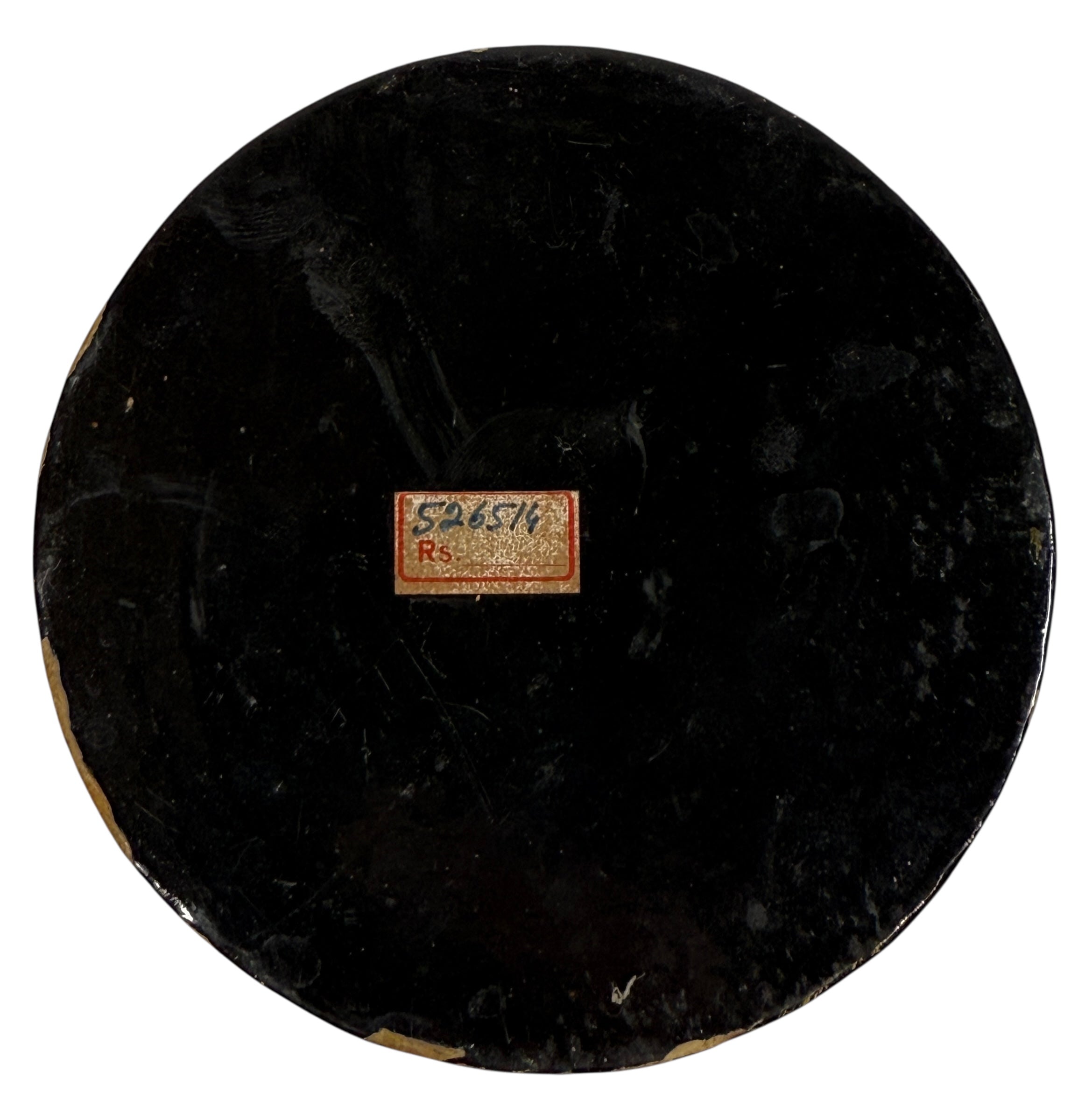 Vintage Kashmiri Papier-Mâché Box with Coasters – Hand-Painted Birds