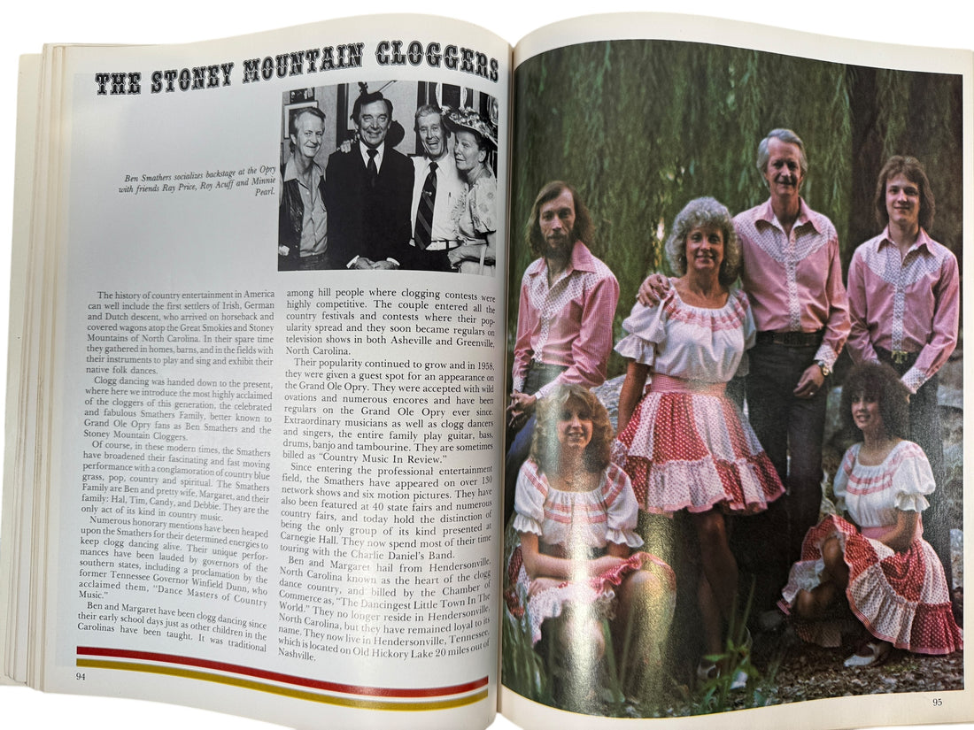 Official 1979 Grand Ole Opry WSM picture history book with archival photos and artist profiles. Vintage country music Americana collectible.