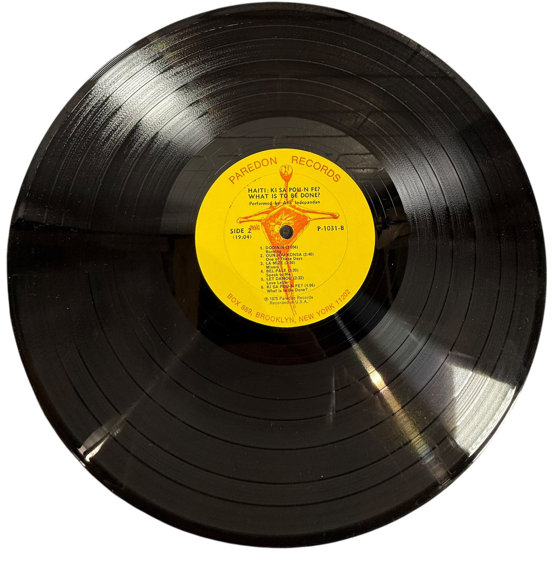 1975 Haitian Protest Folk Vinyl – Atis Indepandan Paredon LP