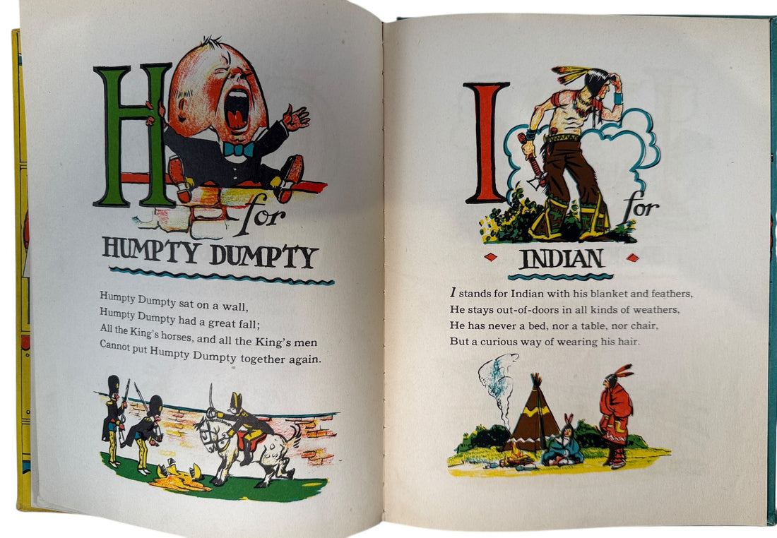 Tony Sarg, vintage children’s book, alphabet book, Macy’s parade artist, 1945 book, Greenberg publisher, mid-century kids book, collectible picture book, Americana puppetry, early illustration