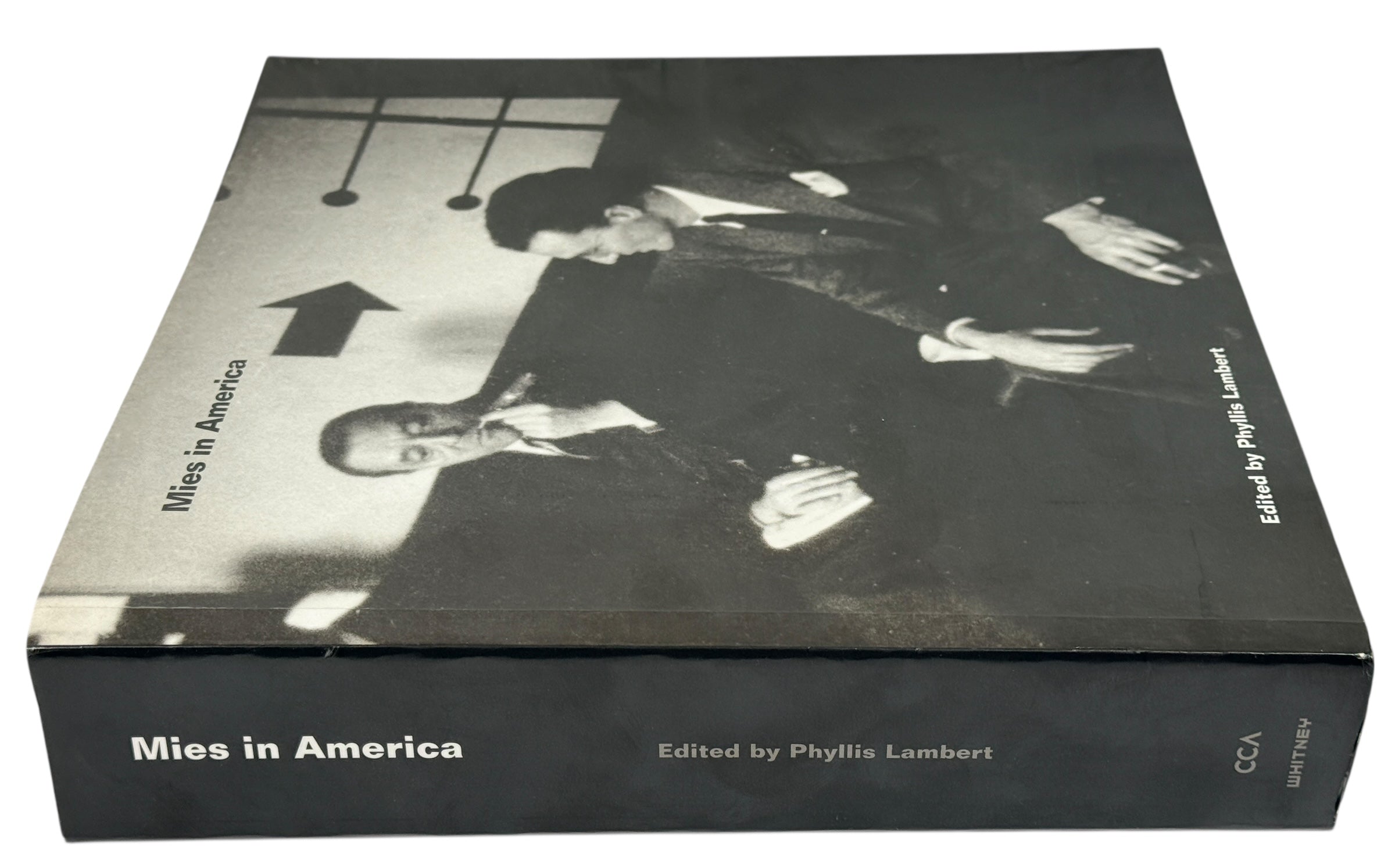Exhibition catalog on Mies van der Rohe’s American work. Edited by Phyllis Lambert. Published by CCA &amp; Whitney. Modernist architecture monograph.