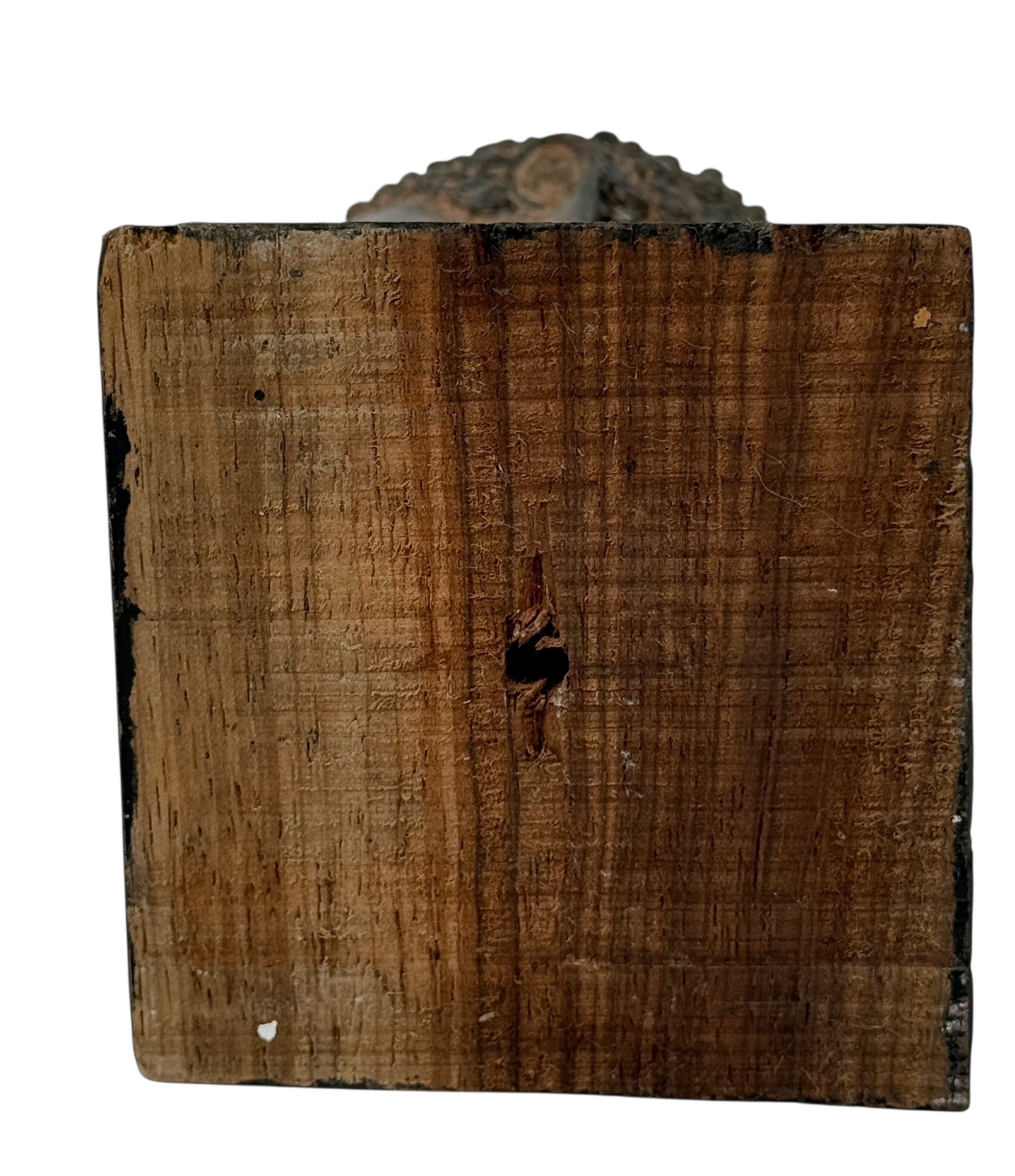 Vintage Bronze Buddha Head Sculpture on Stand – Mid-Century Thai Style