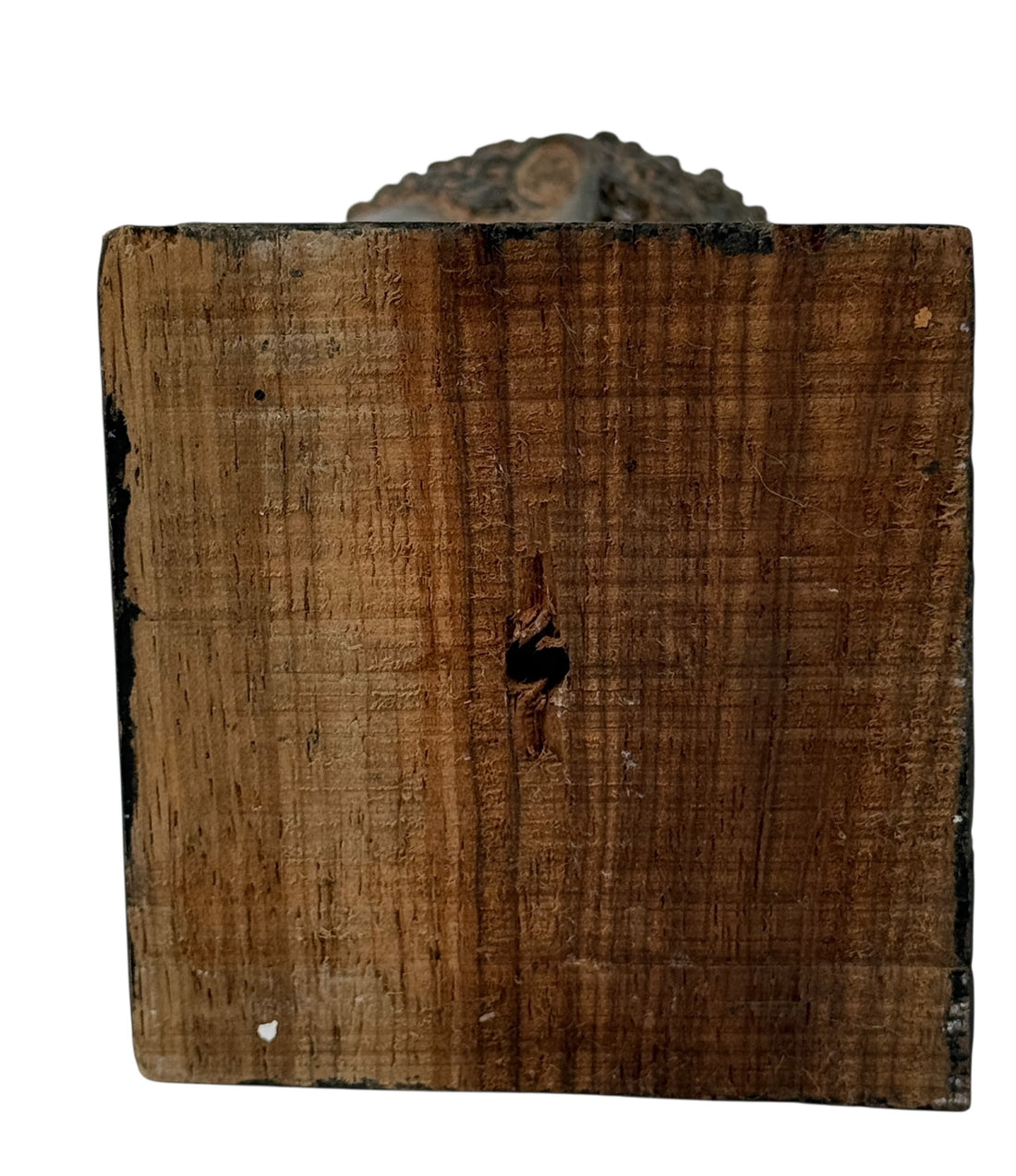 Vintage Bronze Buddha Head Sculpture on Stand – Mid-Century Thai Style