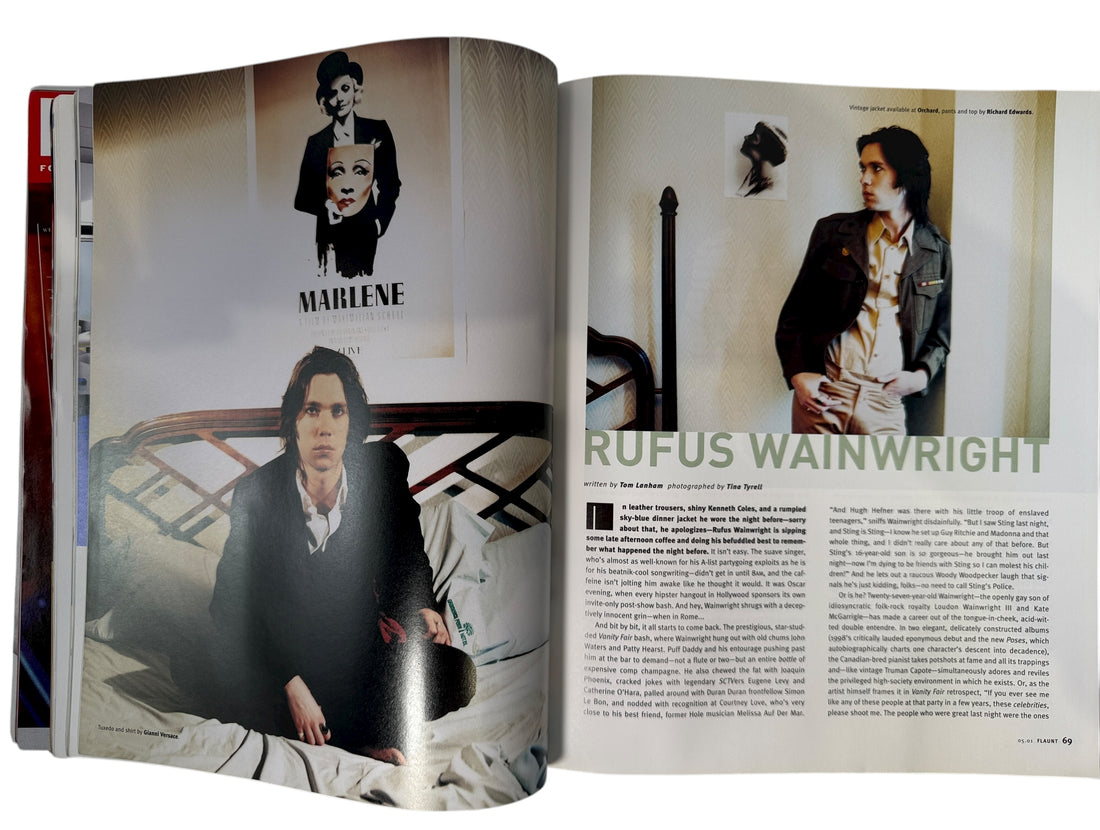 Flaunt Magazine May 2001 Music Issue featuring R.E.M., Depeche Mode, and Missy Elliott. Collectible early-2000s pop culture magazine, Issue #24.
