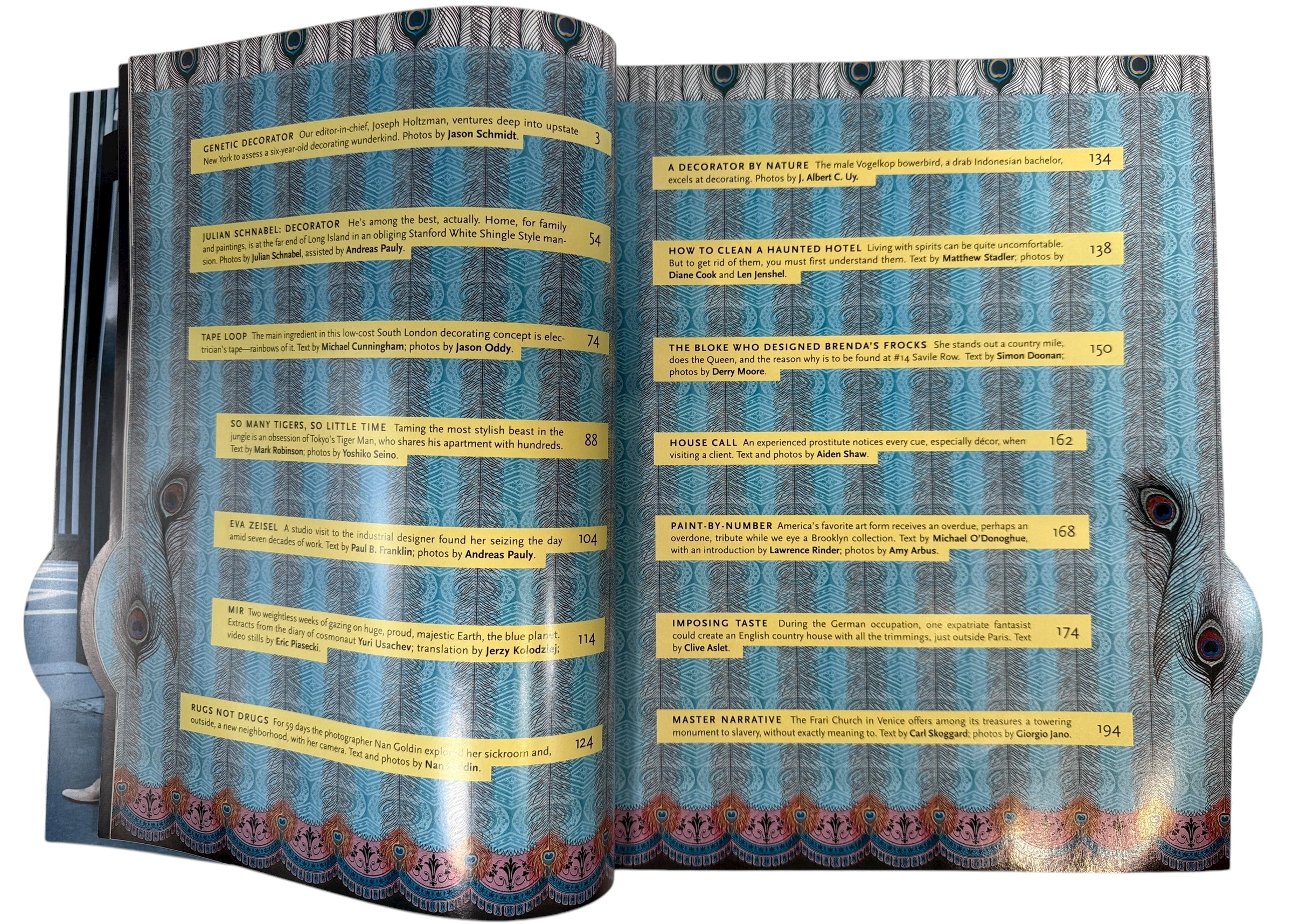 Rare Nest Spring 2001 issue with die-cut cover and “Decorator Gene” theme. Iconic avant-garde interiors magazine in good collectible condition.