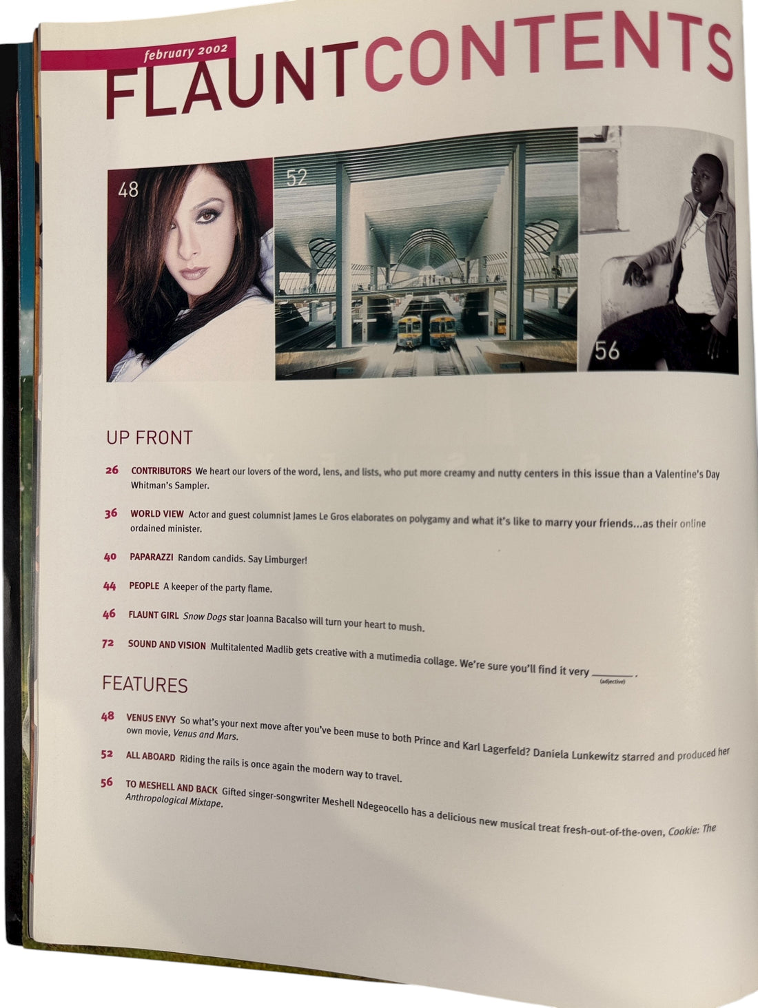 Flaunt Magazine February 2002 James King Men’s Issue. Bold Queen of Hearts cover, VG condition, culture and fashion features. Collectible early 2000s Flaunt.