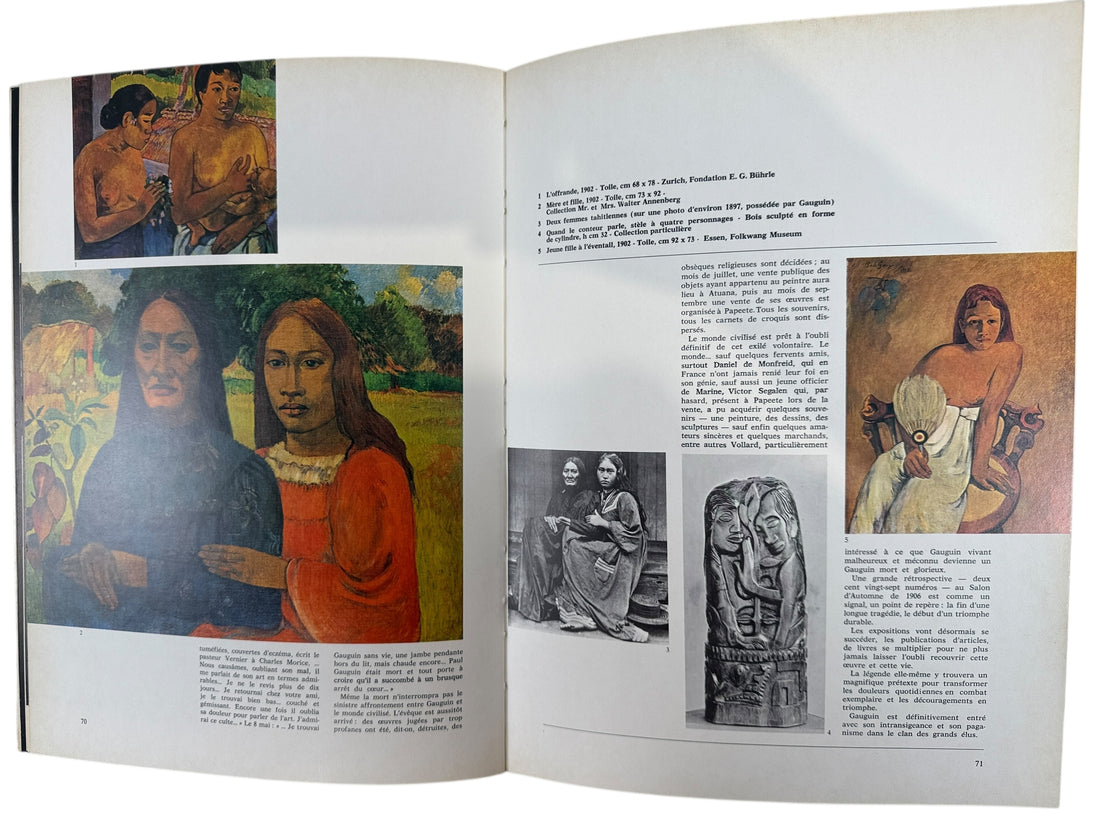 Vintage French Gauguin art monograph by Raymond Cogniat. Les Impressionnistes series, printed in Italy c.1974, with colour plates and essays.