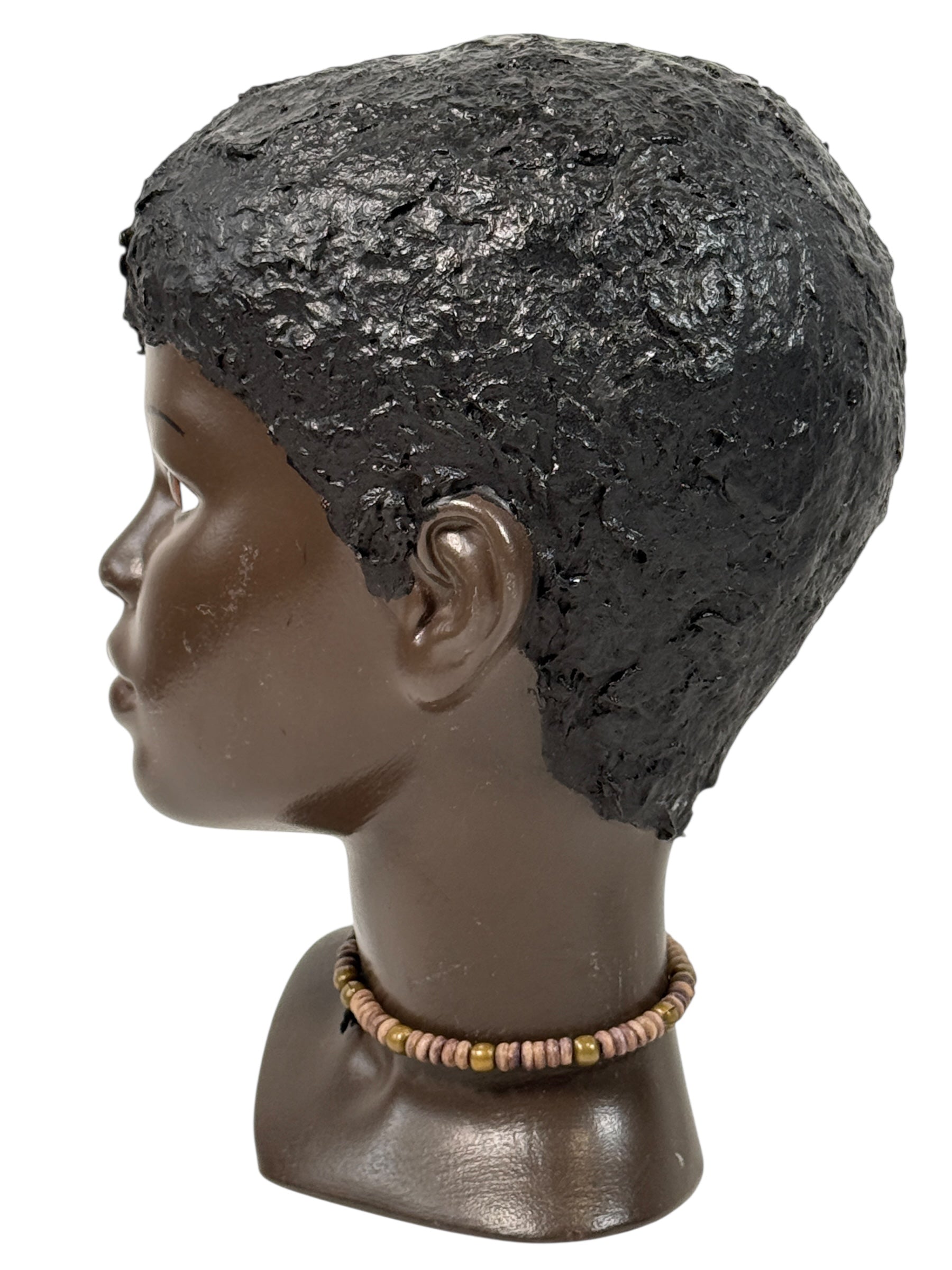 Handmade 1987 C.L.S. ceramic boy &amp; girl figurine pair, minimalist folk-art stoneware, vintage Canadian studio pottery, matte glaze, signed &amp; dated.