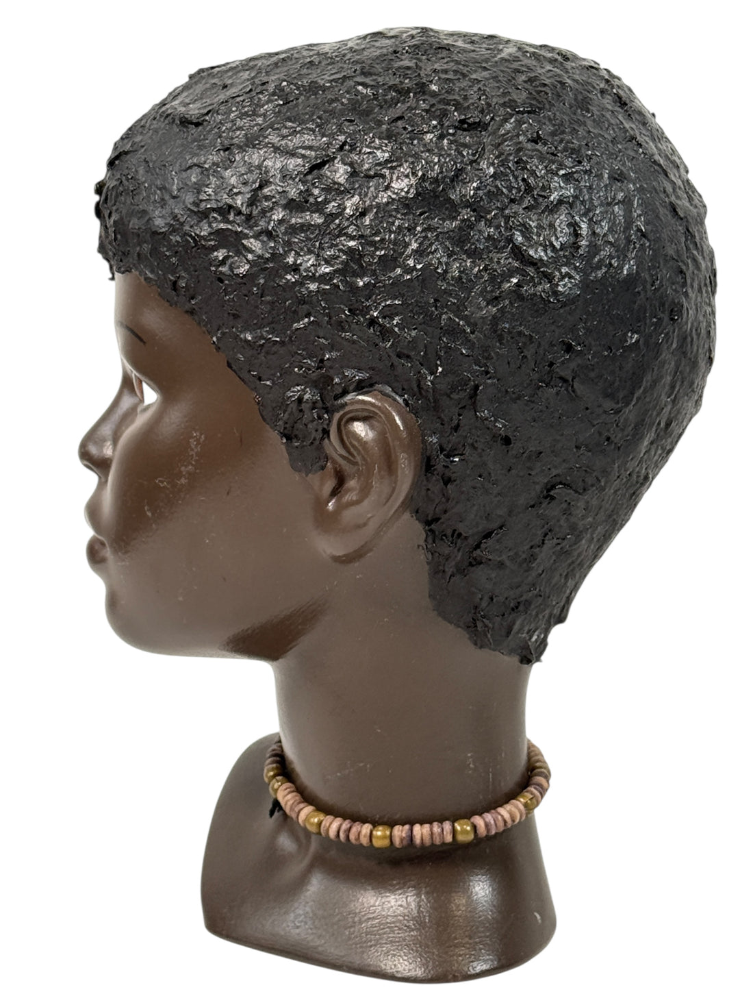 Handmade 1987 C.L.S. ceramic boy &amp; girl figurine pair, minimalist folk-art stoneware, vintage Canadian studio pottery, matte glaze, signed &amp; dated.