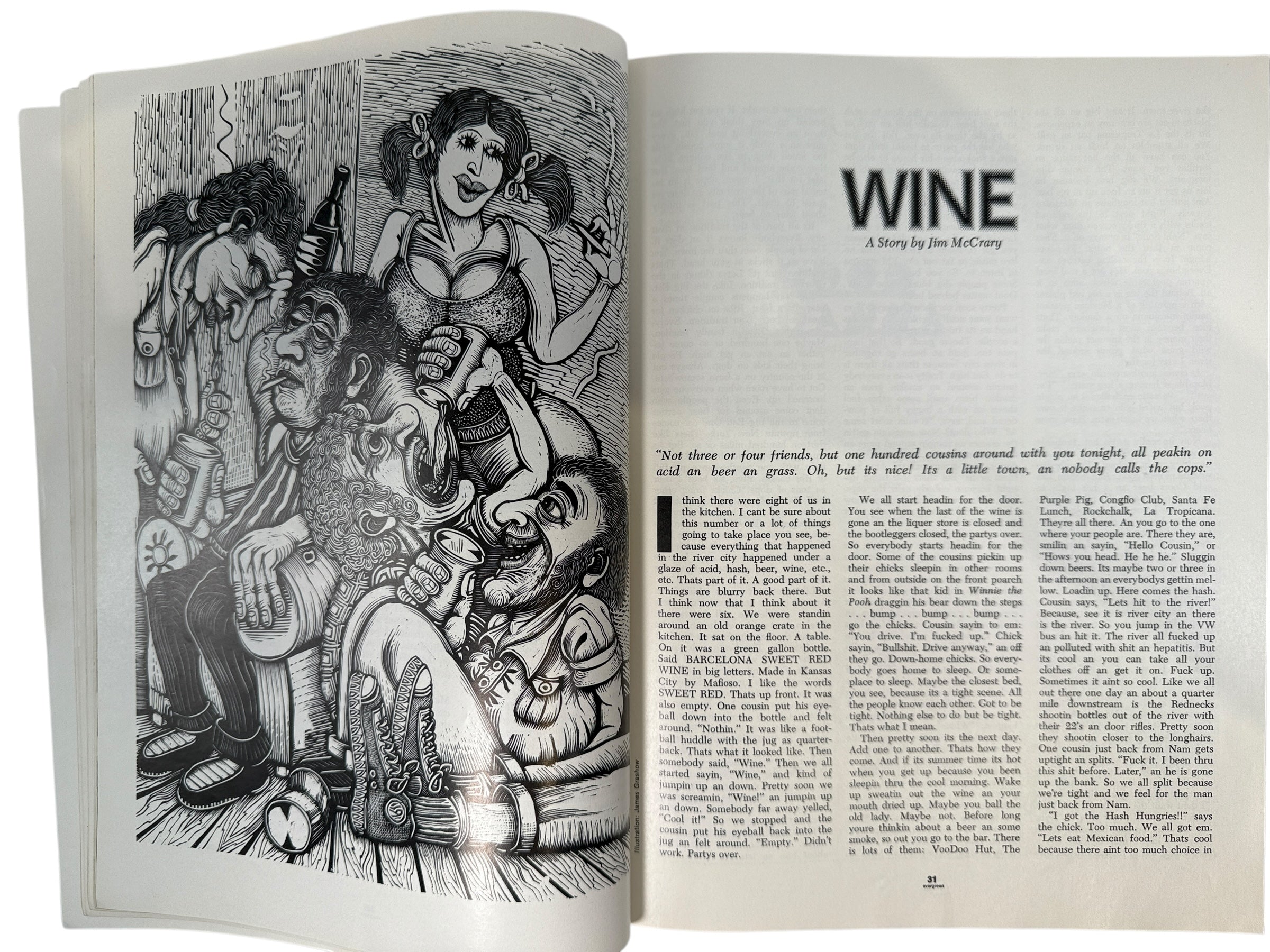 Evergreen Review No. 81 (Aug 1970) featuring Allen Ginsberg &amp; Peter Orlovsky. Iconic Beat-era issue with Avedon and Dennis Hopper features.