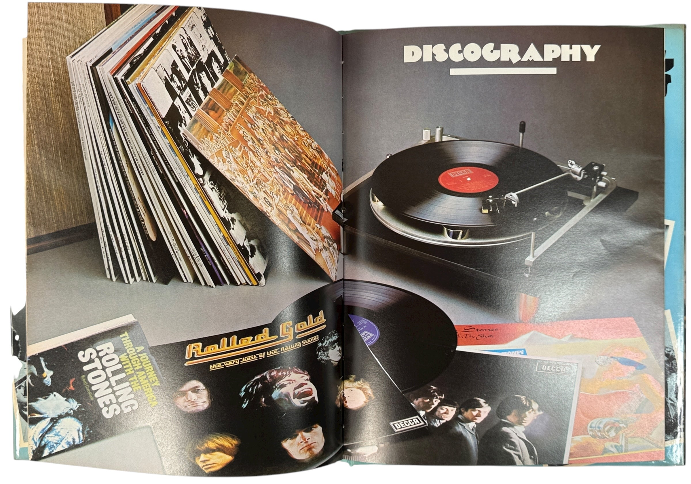 Vintage 1976 Rolling Stones photo book by Tony Jasper. 100+ color &amp; b/w images of Mick Jagger &amp; band. UK Octopus edition in great shape.