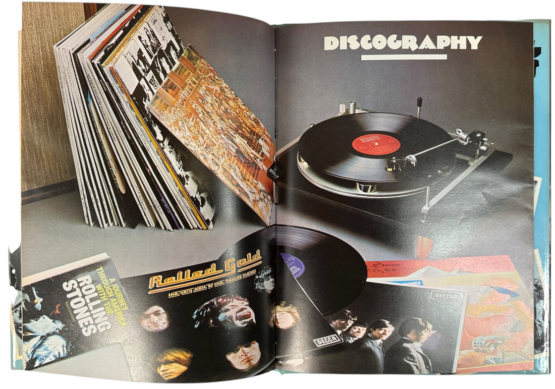 Vintage 1976 Rolling Stones photo book by Tony Jasper. 100+ color &amp; b/w images of Mick Jagger &amp; band. UK Octopus edition in great shape.