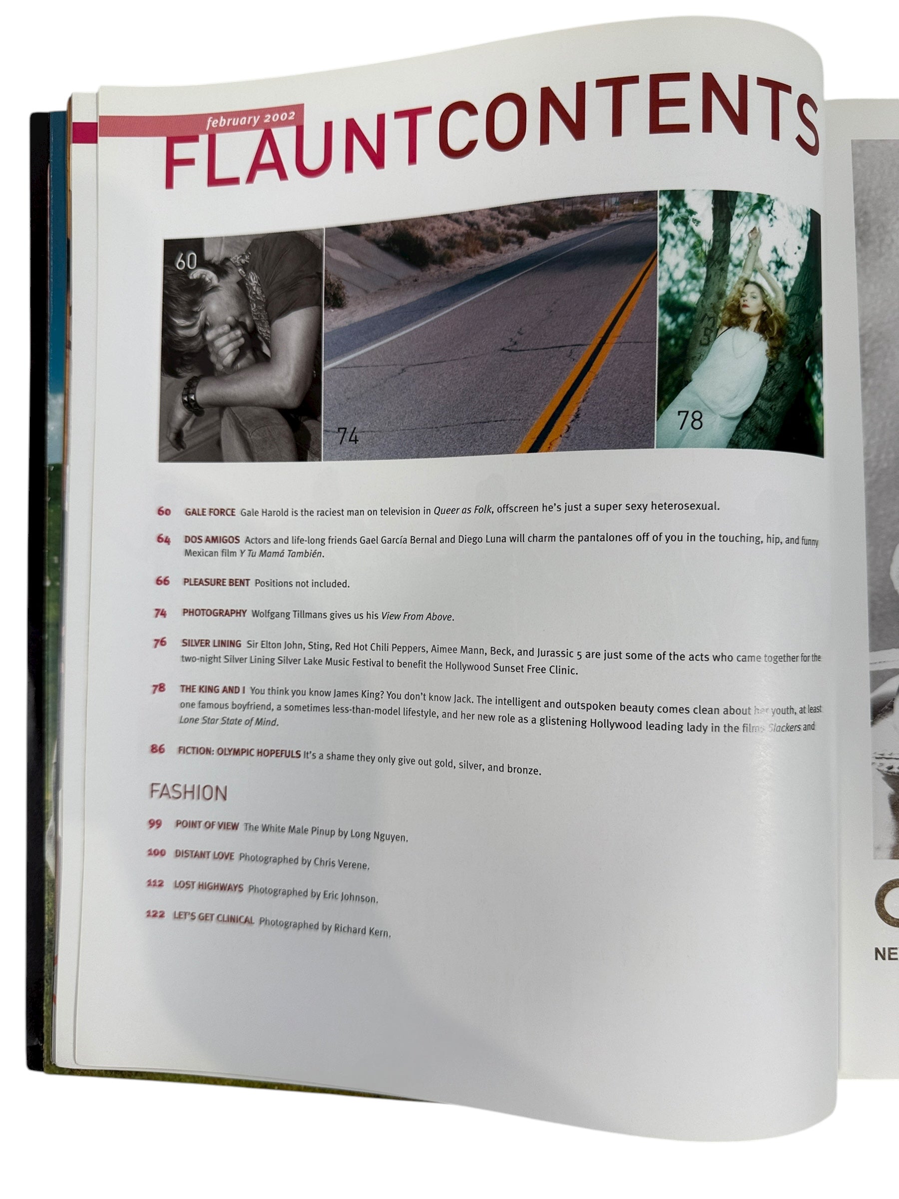 Flaunt Magazine February 2002 James King Men’s Issue. Bold Queen of Hearts cover, VG condition, culture and fashion features. Collectible early 2000s Flaunt.