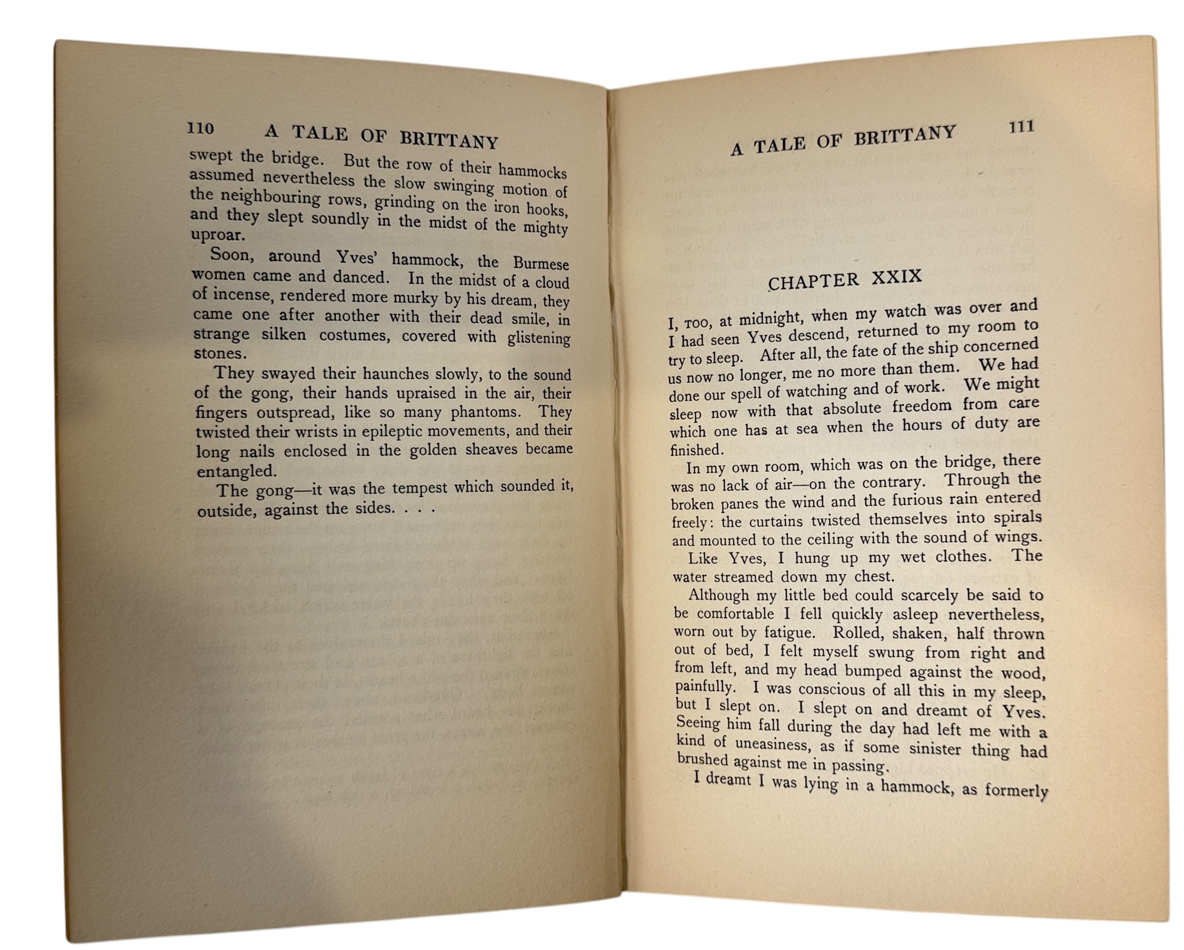 Vintage 1920s Pierre Loti A Tale of Brittany hardback with illustrated cover and frontispiece. Clean pages, classic Laurie edition. Ships from Montreal.