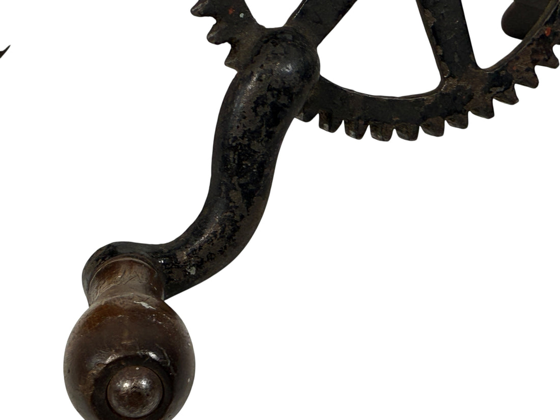 Antique Cast-Iron Clamp-On Grinder – Working Chain Drive