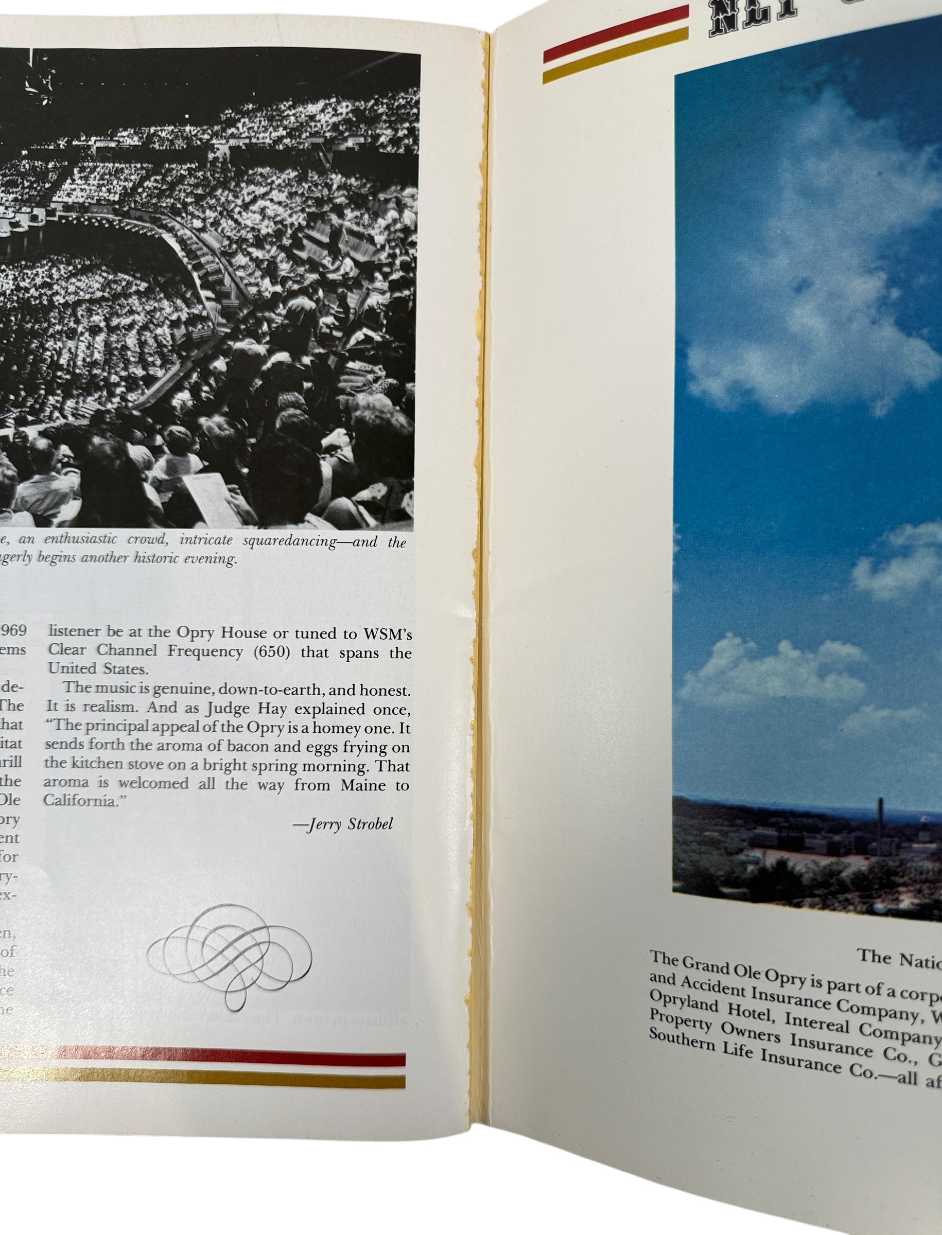 Official 1979 Grand Ole Opry WSM picture history book with archival photos and artist profiles. Vintage country music Americana collectible.