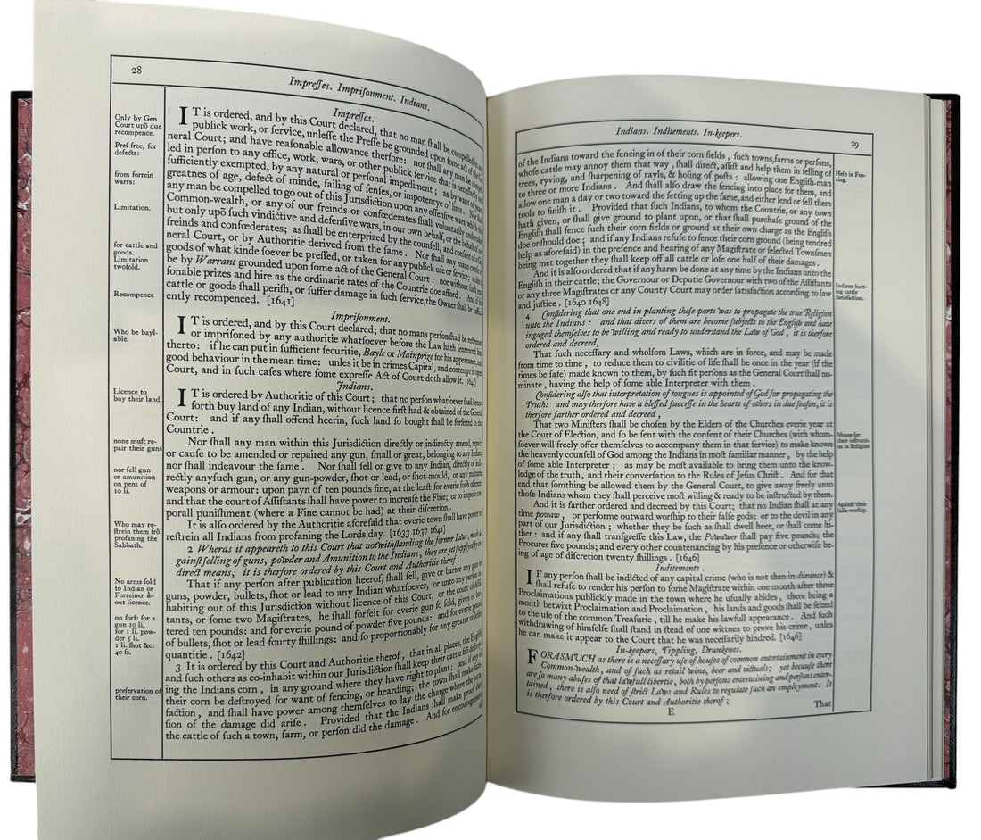 Éditions Gryphon, Lois et libertés du Massachusetts, reliure cuir