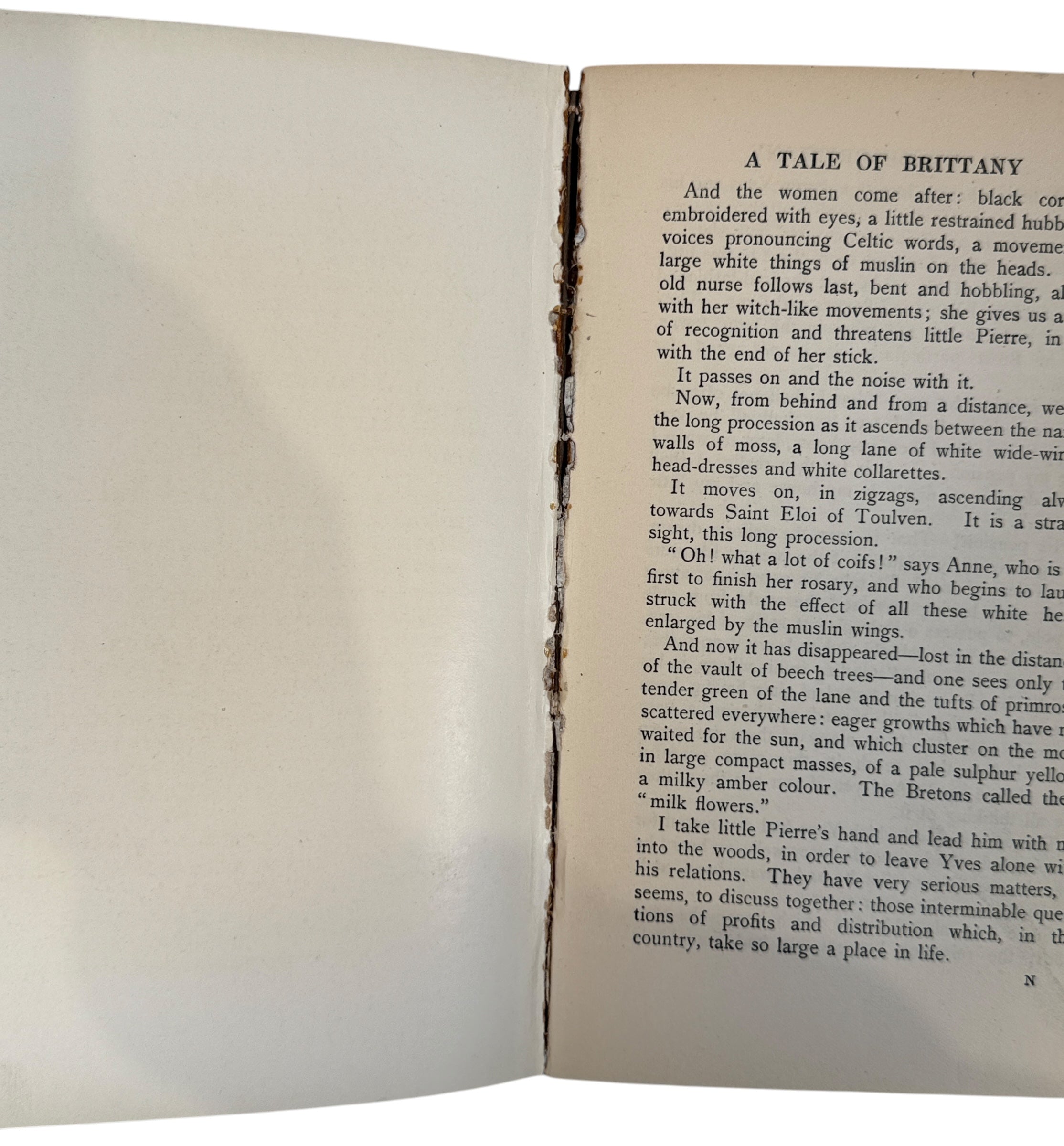 Vintage 1920s Pierre Loti A Tale of Brittany hardback with illustrated cover and frontispiece. Clean pages, classic Laurie edition. Ships from Montreal.
