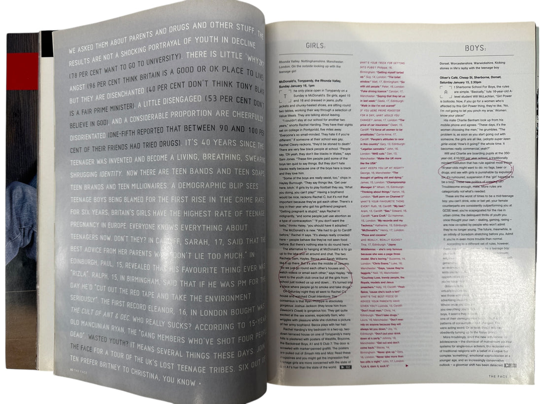 The Face magazine - Daddy, Who Were The Stone Roses? March 2000 - Volume 3 No. 38