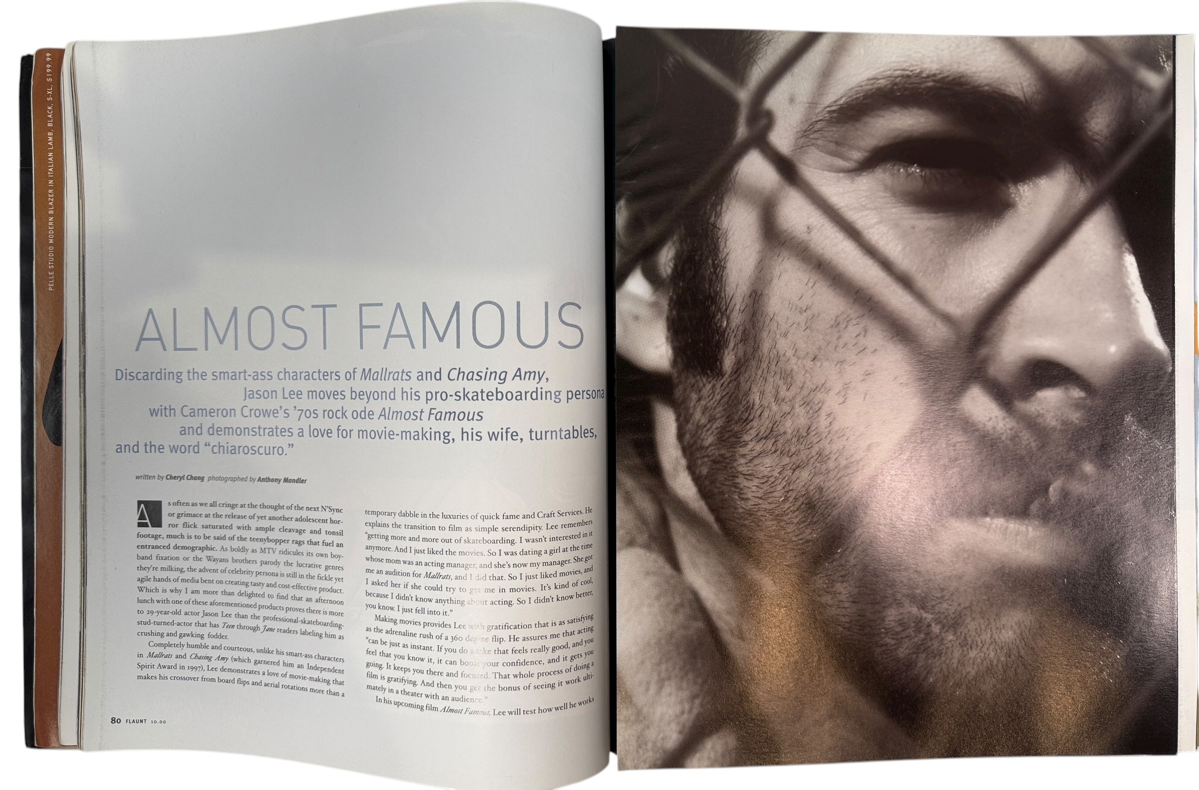 Flaunt Magazine October 2000 “Star Burst” Issue #18 – features Rachael Leigh Cook, Jason Lee, Sarah Wynter, and John Galliano fashion spread.