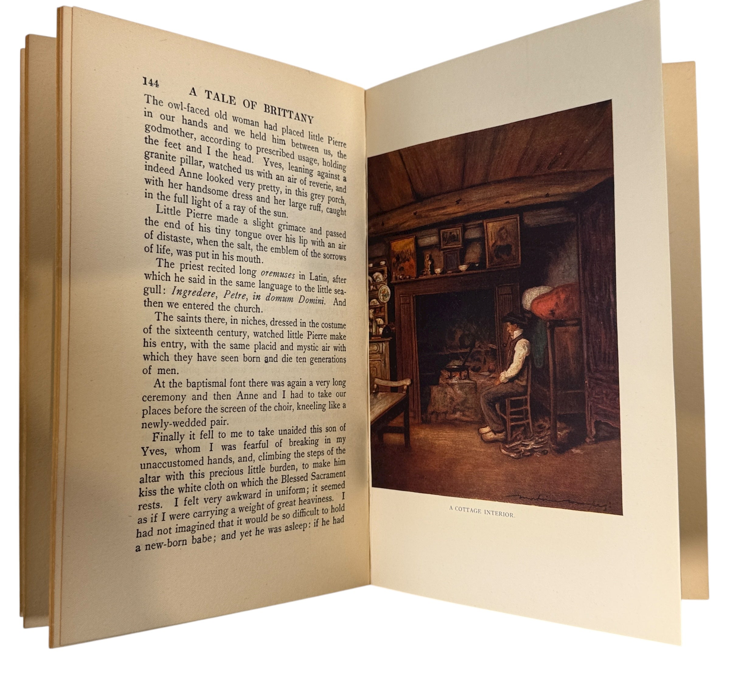 Vintage 1920s Pierre Loti A Tale of Brittany hardback with illustrated cover and frontispiece. Clean pages, classic Laurie edition. Ships from Montreal.