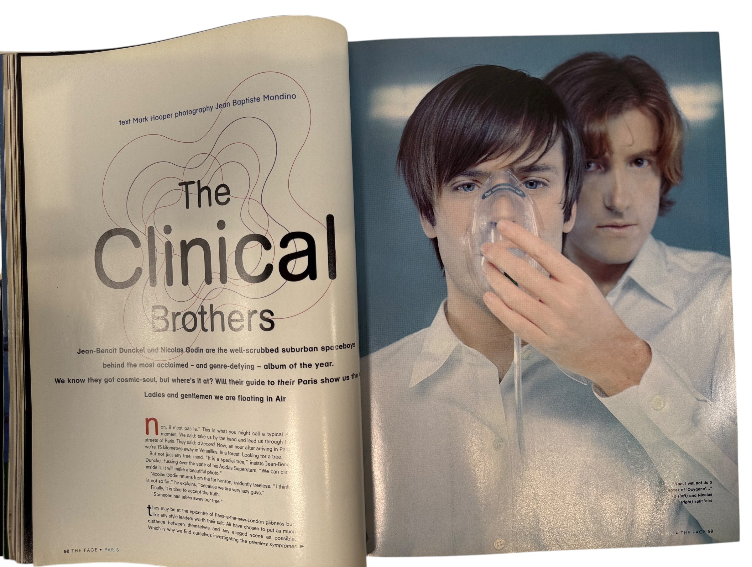 Iconic 1998 The Face issue featuring Air and “Paris Is Burning” 20-page special. A landmark in 90s French electronic and UK style culture