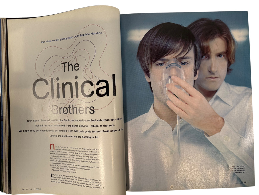 Iconic 1998 The Face issue featuring Air and “Paris Is Burning” 20-page special. A landmark in 90s French electronic and UK style culture