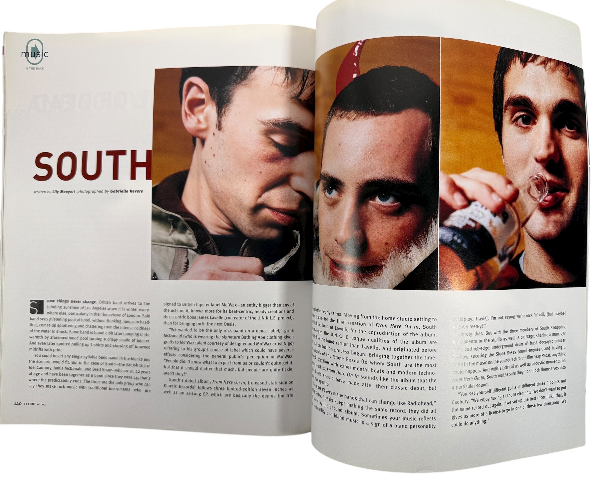 Flaunt Magazine February 2002 , Queen of Hearts. James King Men’s Issue