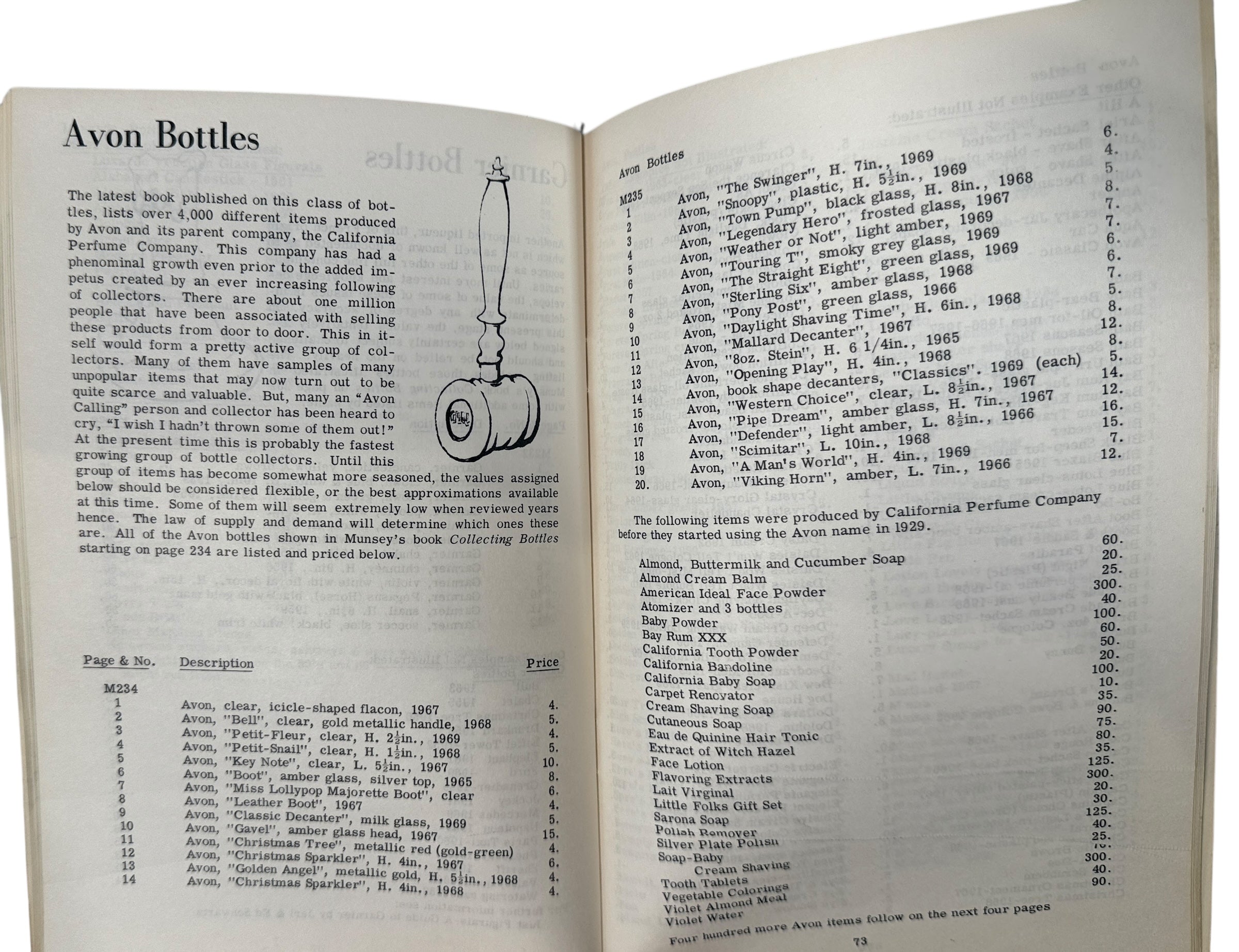 Vintage Bottle Collecting Manual with pricing, photos, and guides for early American flasks, bitters, sodas and antique glass collectors.