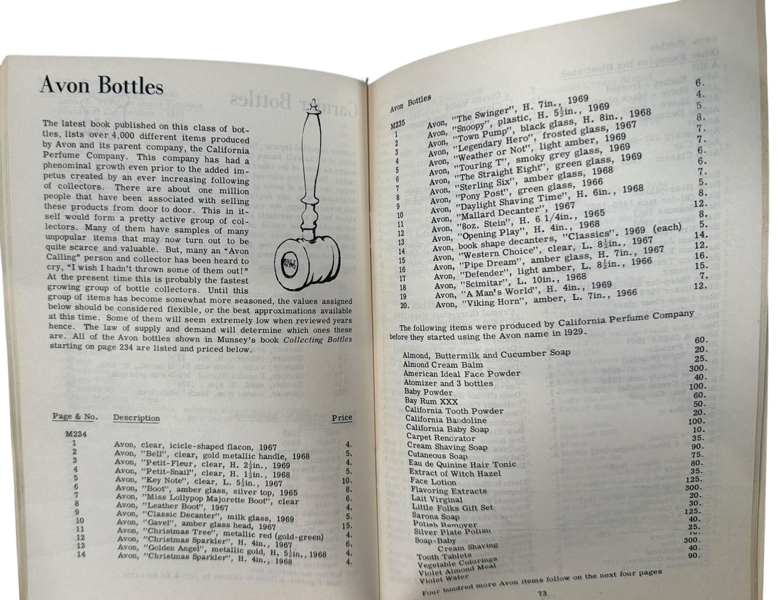 Vintage Bottle Collecting Manual with pricing, photos, and guides for early American flasks, bitters, sodas and antique glass collectors.