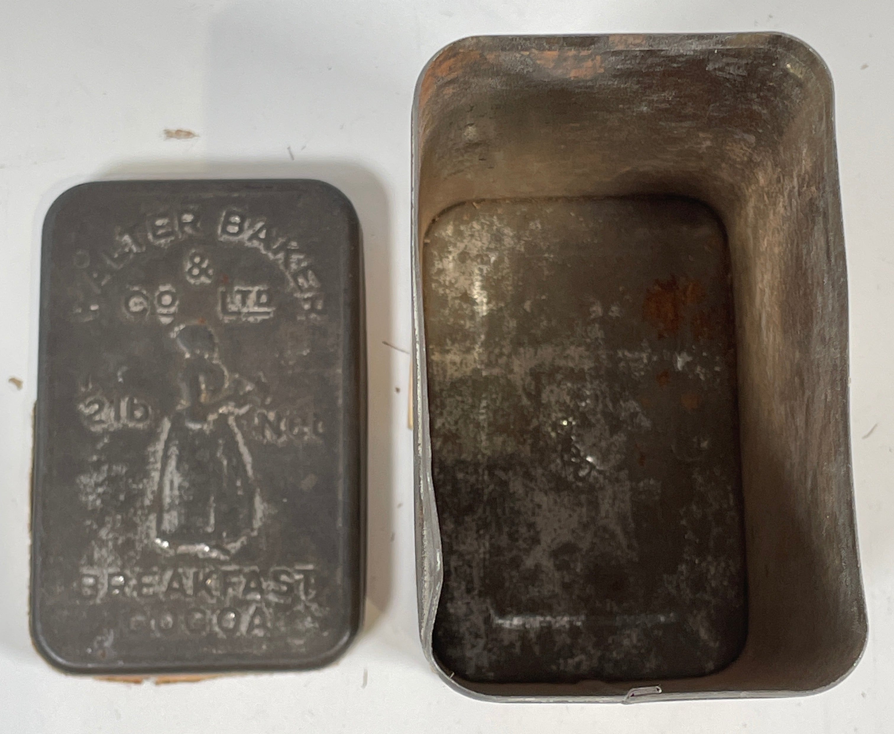 Boîte de conserve vintage. Walter &amp; Bakery, cacao pour le petit-déjeuner