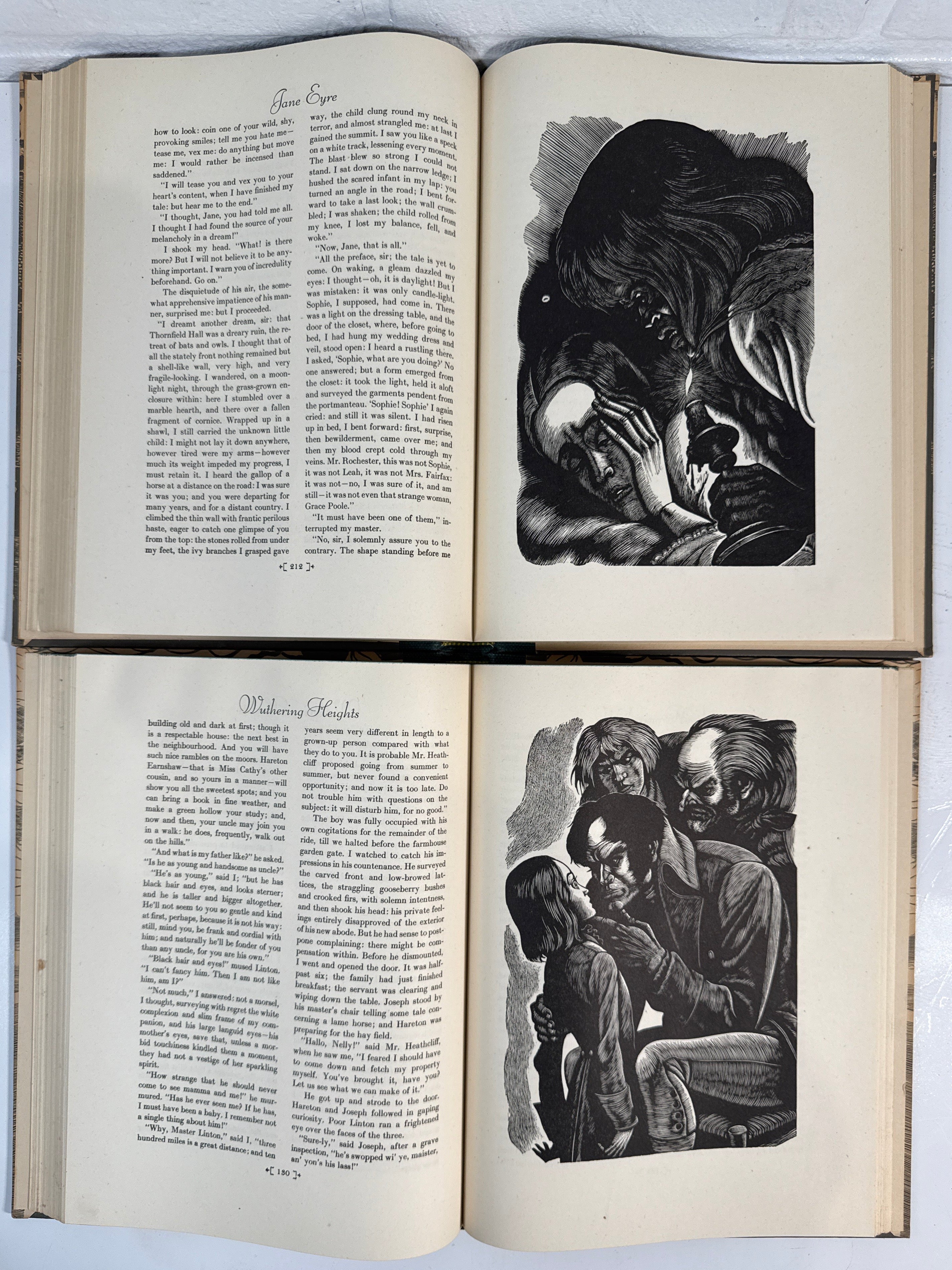 Coffret Brontë 1945 – Jane Eyre et Les Hauts de Hurlevent (Eichenberg)