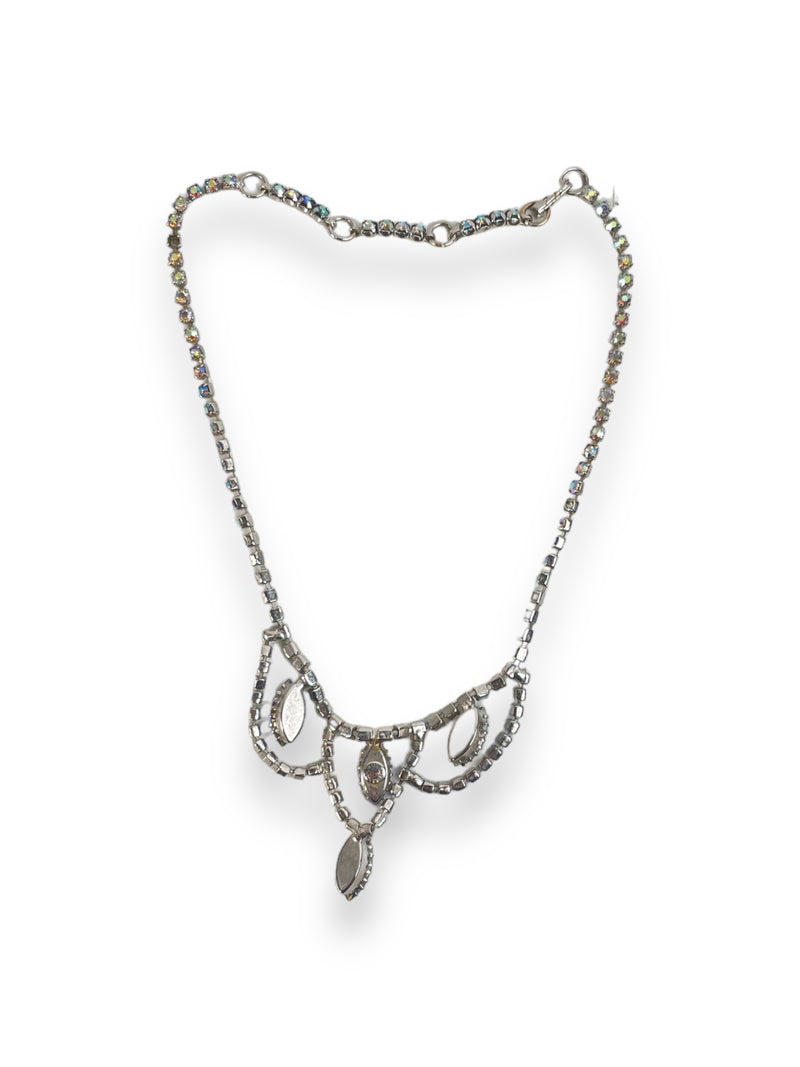 Collier en argent sterling signé Vintage Jay Flex