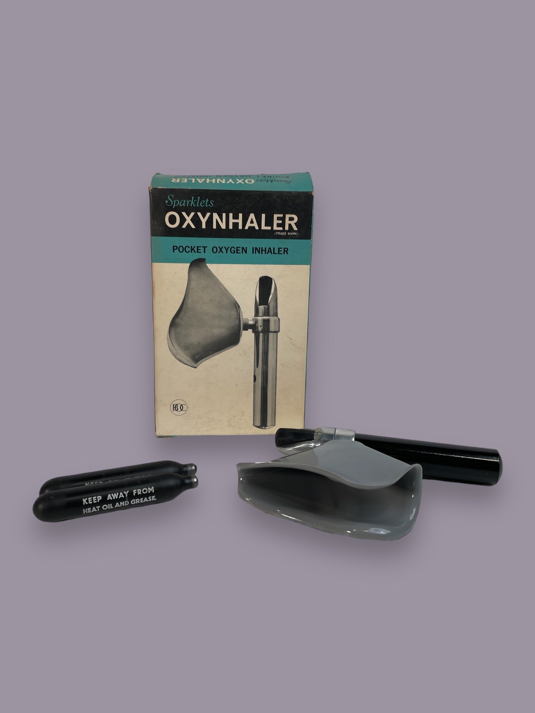 Vintage Sparklets Oxynhaler Pocket Oxygen Inhaler