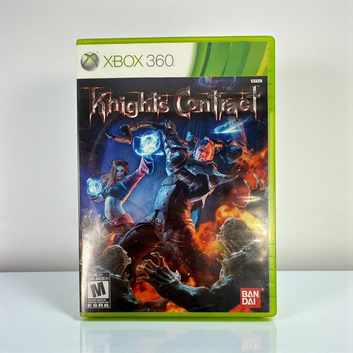 “Knights Contract Xbox 360 complete in box – 2011 Bandai Namco action game, disc + manual, very good condition, NTSC North America version.”
