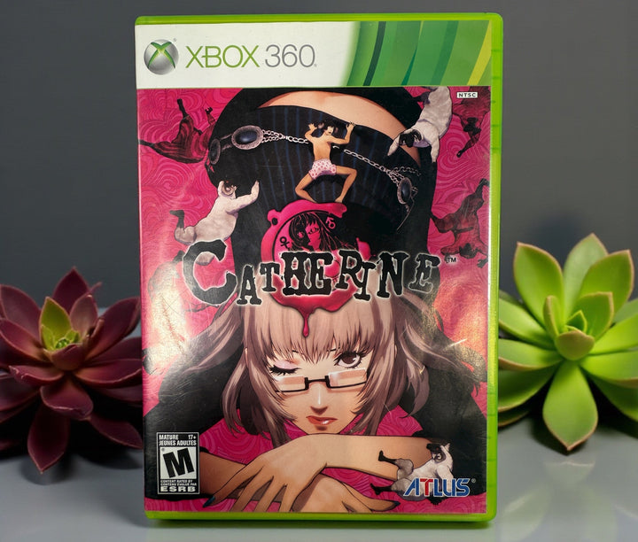 Catherine for Xbox 360 , NTSC, by Atlus – complete with manual, tested and clean. Cult-classic puzzle adventure game in great condition.