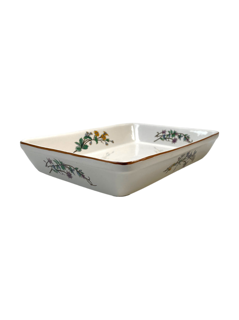 Woodhill 12.25" Rectangular Baker - Floral Design Rectangle Casserole Dish