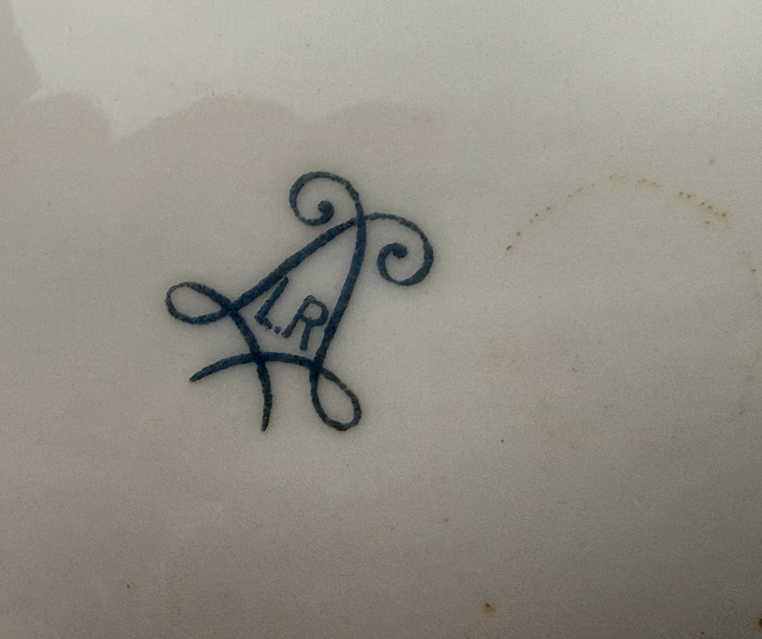 Antique French Style Porcelain Trinket Box with Gilt Bronze Legs