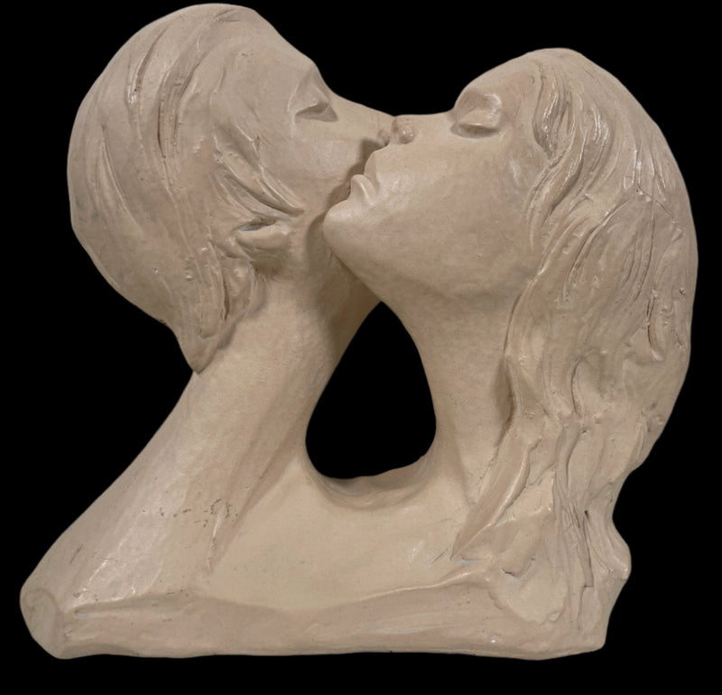 Vintage Sculptured Treasures Faces of Love Statue 1982, Collectible