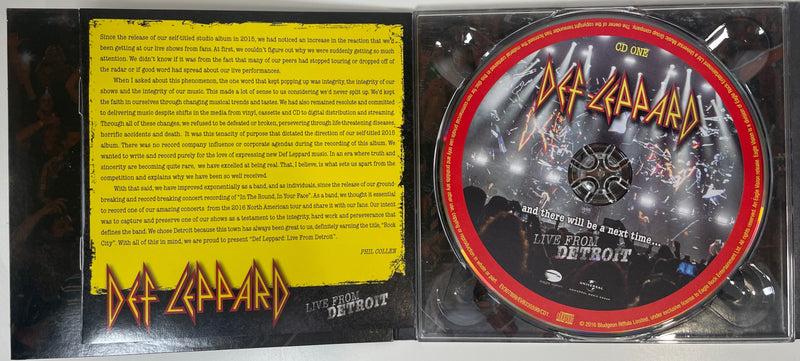 Def Leppard : Et il y aura une prochaine fois... : Live From Detroit, 2 CD, 1 DVD