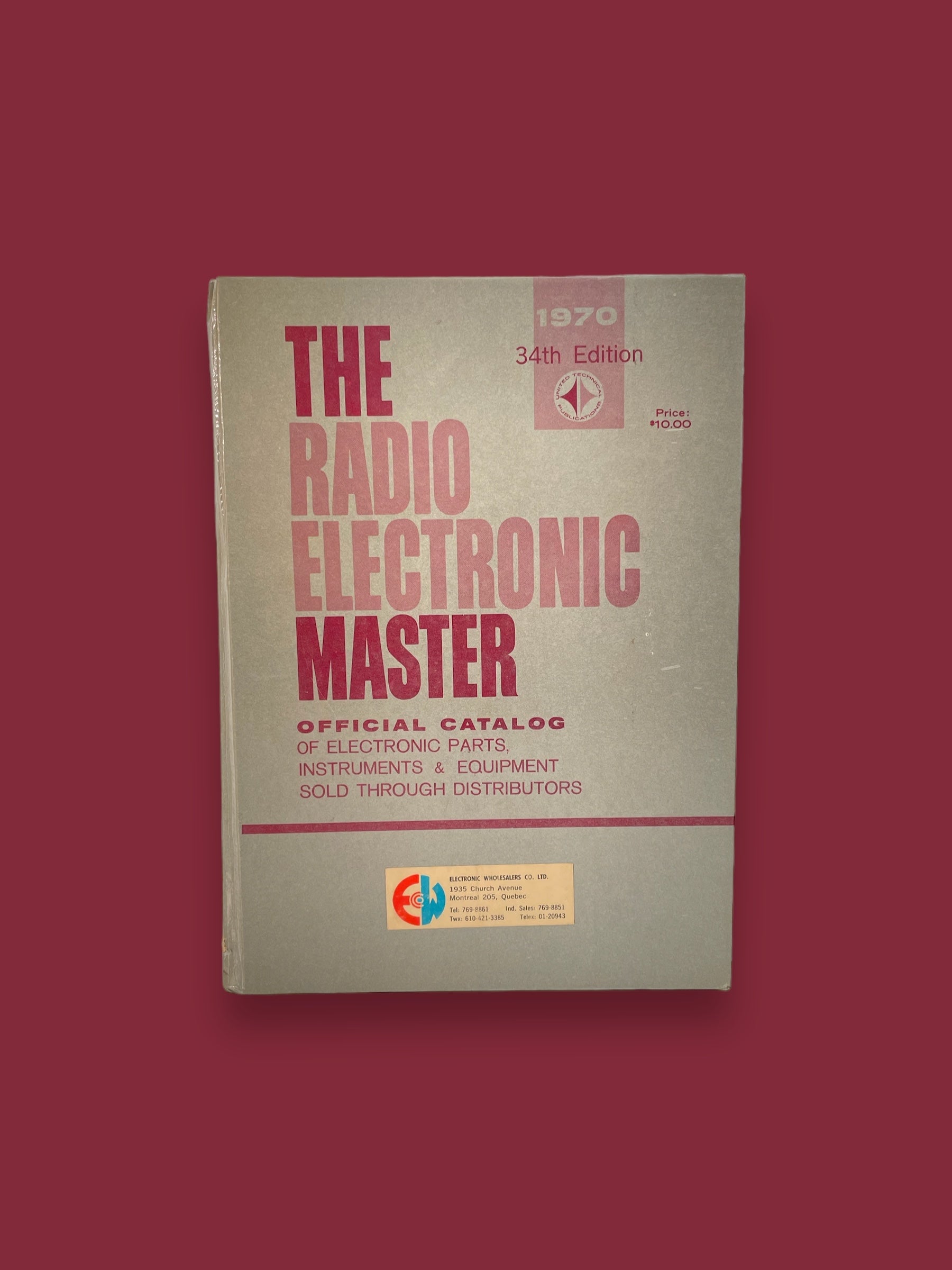 Vintage 1970 34th Edition of "The Radio Electronic Master"