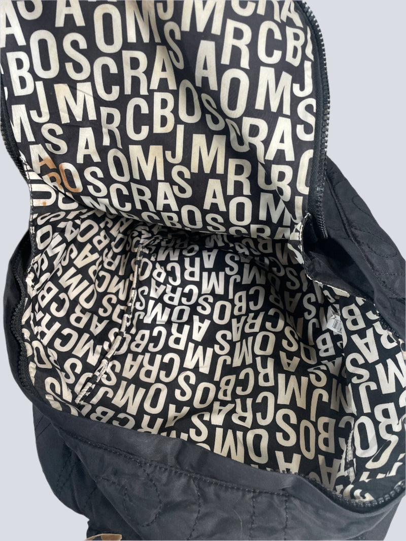 Sac à dos matelassé en nylon Marc Jacobs avec poches zippées