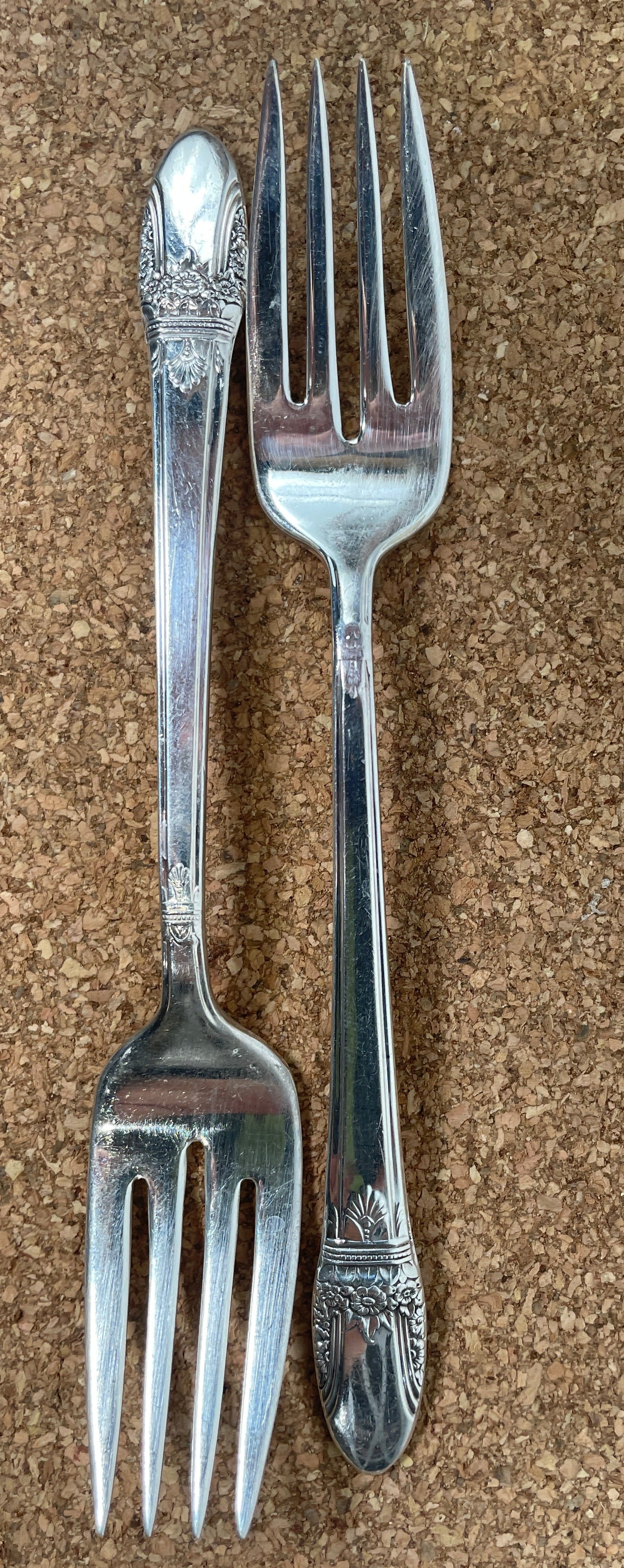 Set of 12 Rogers Bros. Silverware Salad-Desert Forks