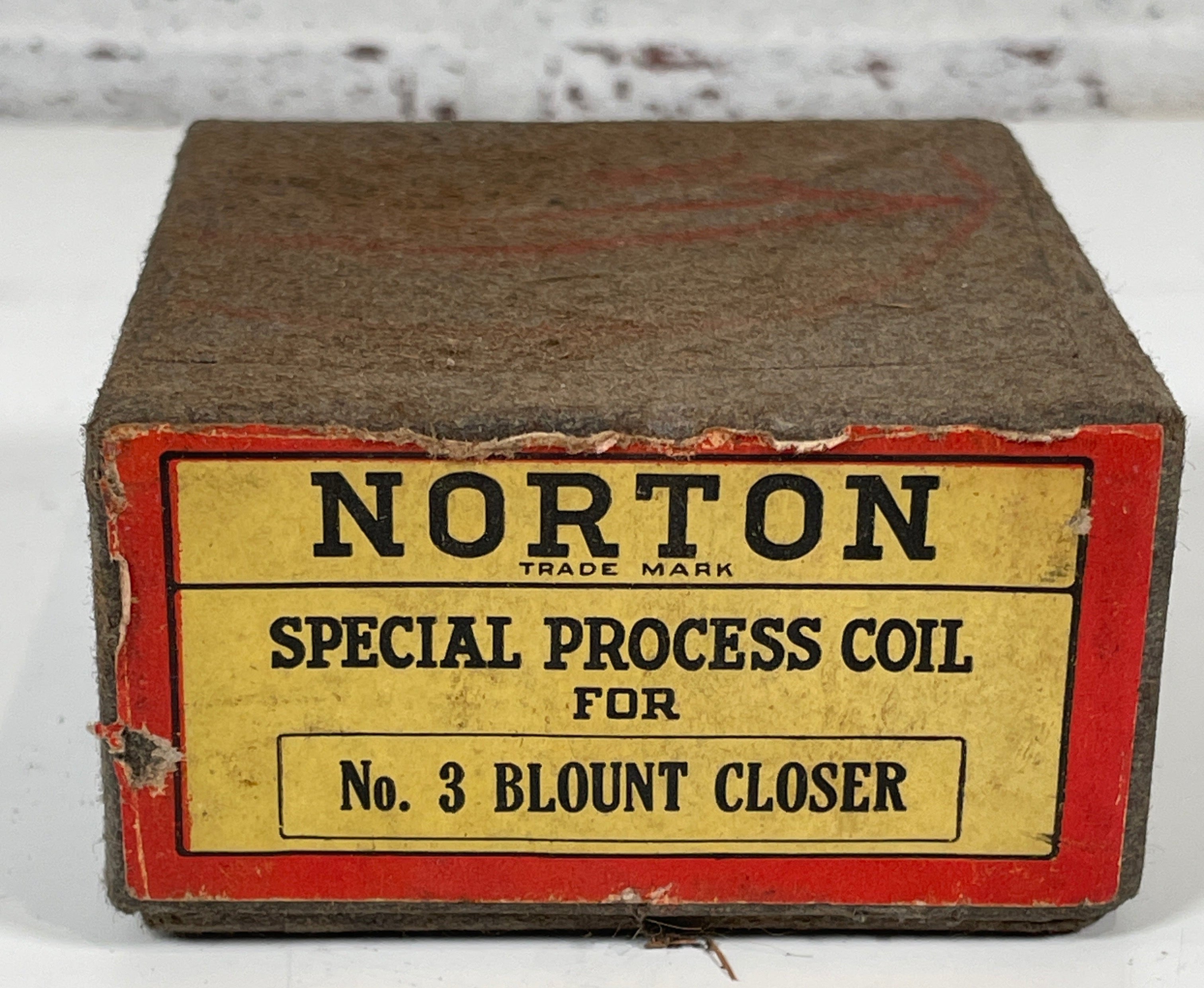 Box Only Vintage Cardboard Norton , Coil Process.  Firm Box