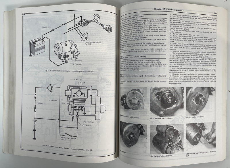 Manuel de réparation et d'entretien de la Toyota Corolla 1980-1982 Schémas de câblage du moteur