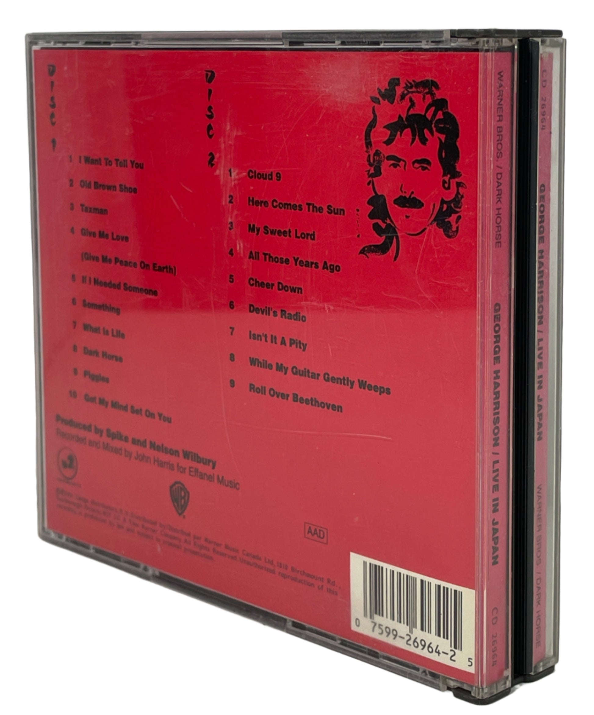 e Harrison CD 1990年リリース George Harrison, Live In Japan, Warner Bros, 2 CDs – Éco-Dépôt